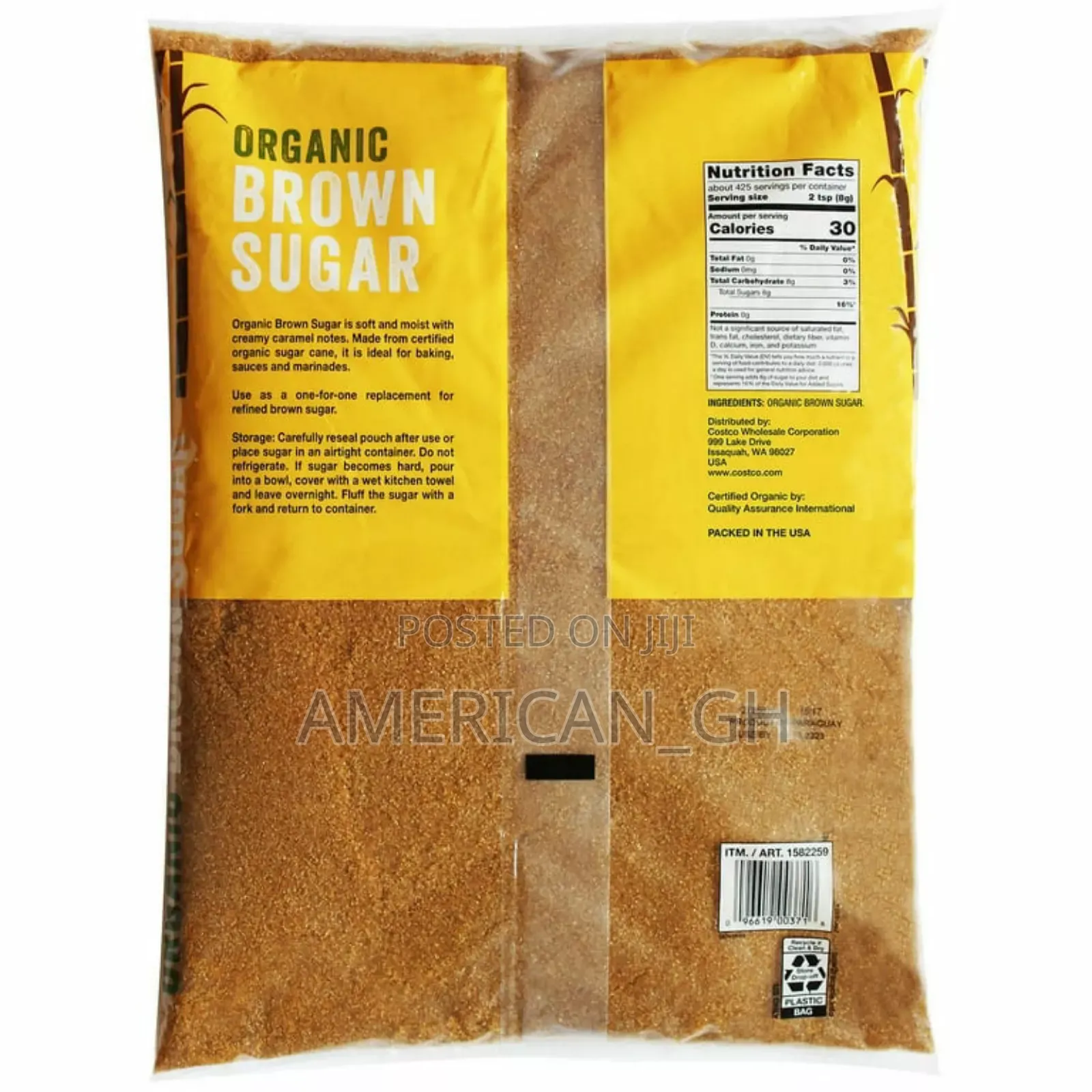 Wholesome Sweeteners Organic Brown Sugar 3.4kg