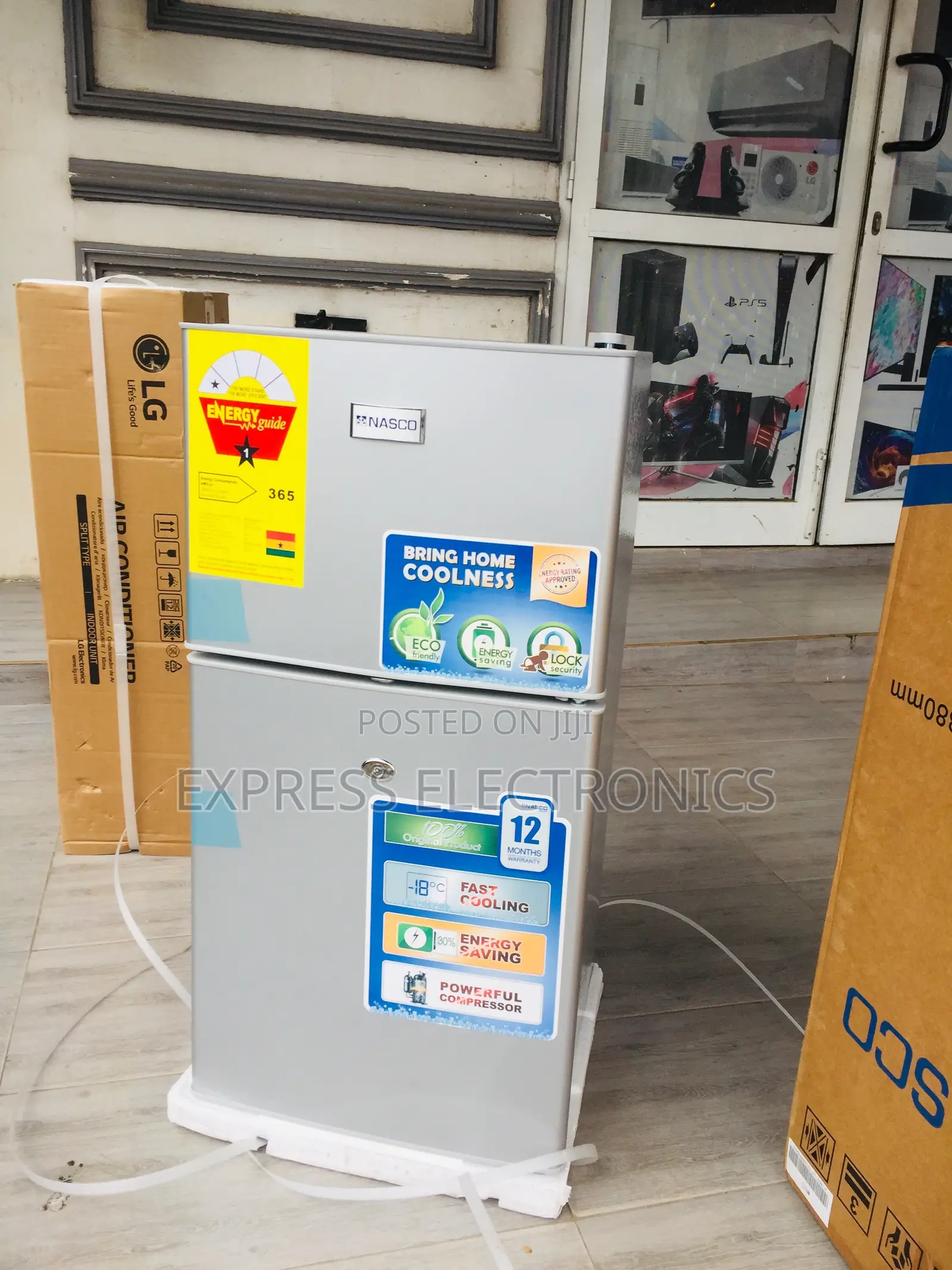 Inside Light Double Door Fridge Nasco Nasd-120fl