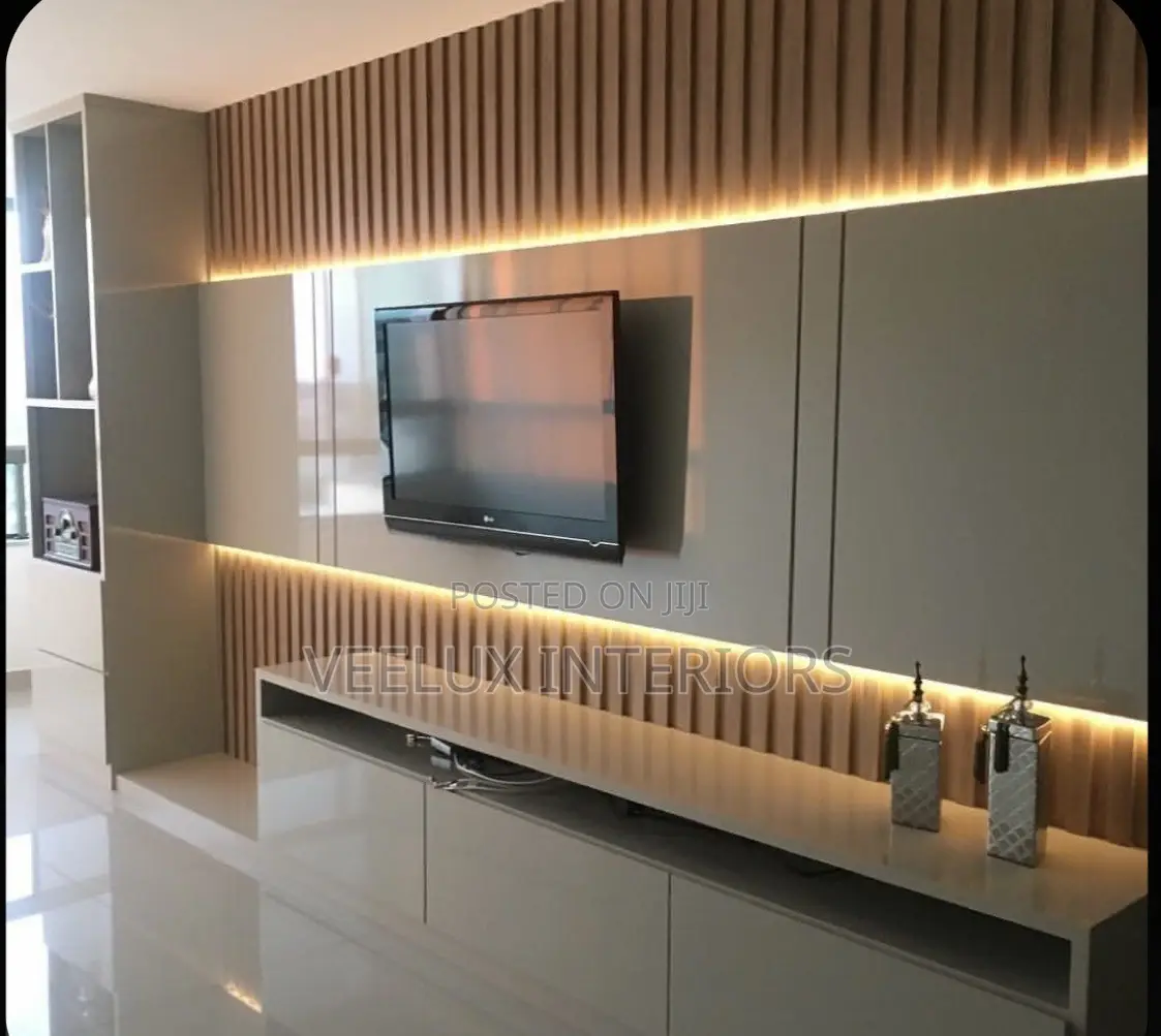 Floating TV Stand With LED Lighting
