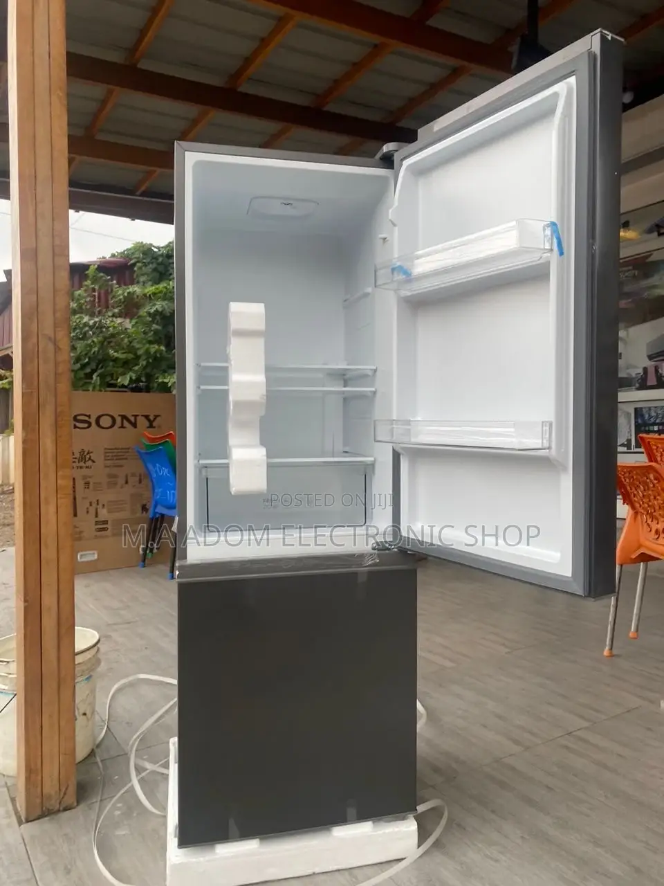 High Quality TCL F163BF Double Door Fridge(162L).
