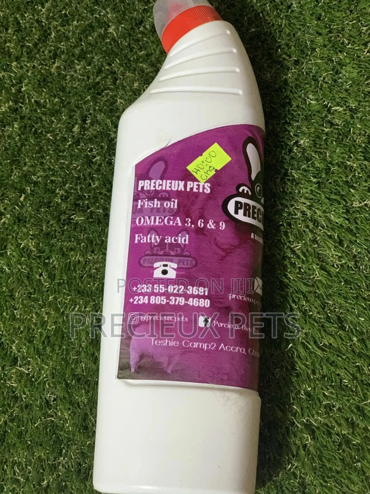 Precieux Pets Fish Oil for Cats and Dogs