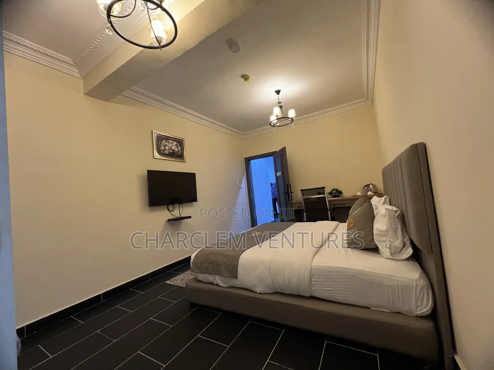 Furnished 1bdrm Apartment in Charclem Ventures, Kokomlemle for rent
