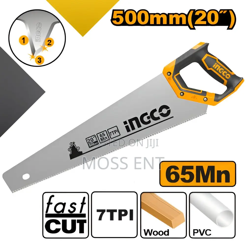 Hand Saw 500mm Ind - Hhas38500