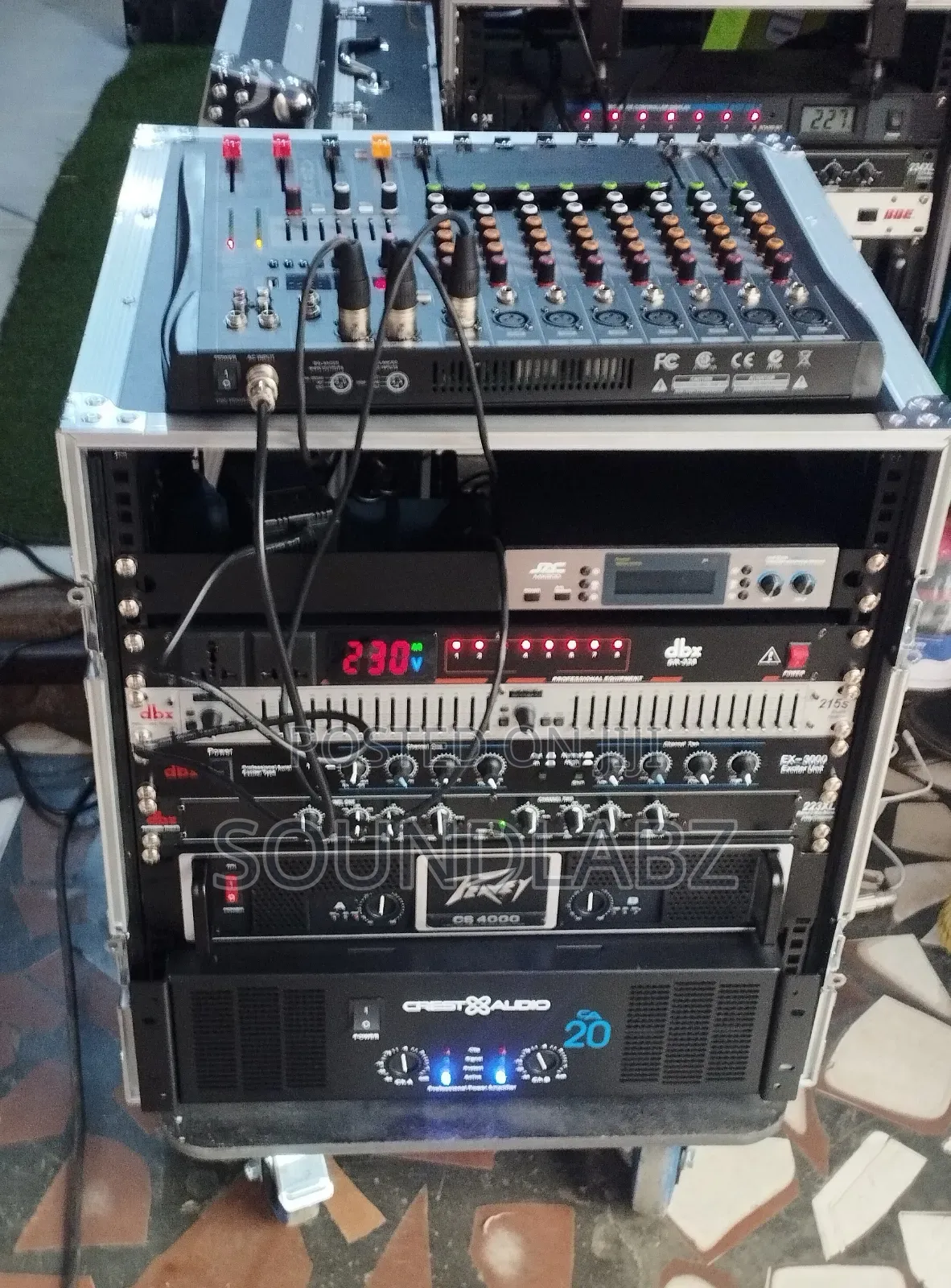 Ev Full Set of Speakers and Rack