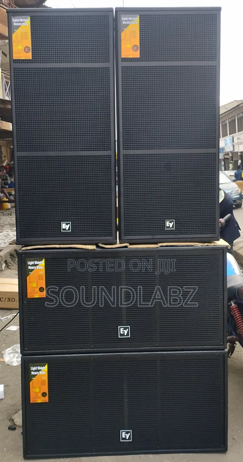 Ev Full Set of Speakers and Rack