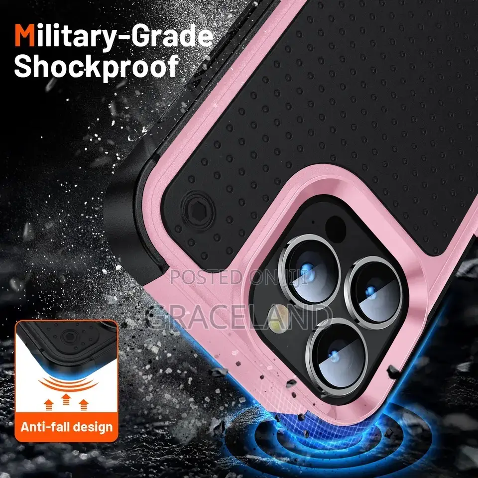 Hybrid Rugged Armor Shockproof Case for iPhone 15 Pro Max