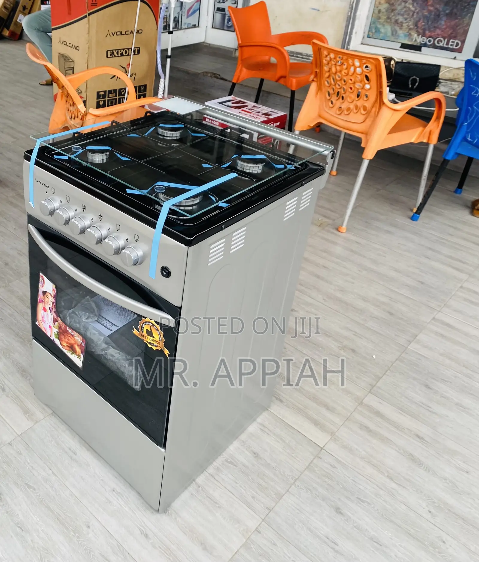 Shop Classic Volcano Gas Oven 4 Burner With Grill(Gray).