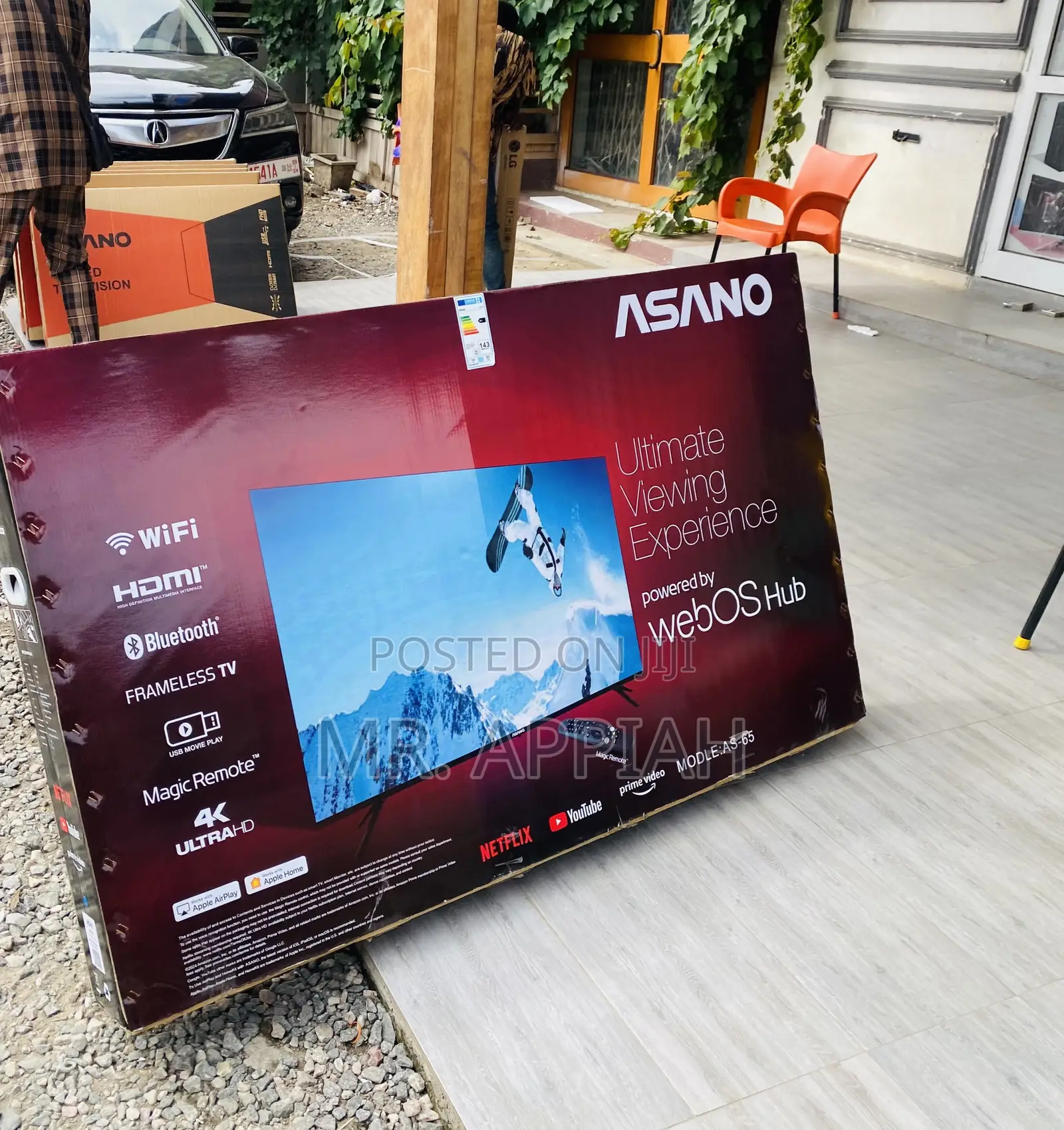 Unique Design Asano 65” Webos Ultra HD Smart Tv.