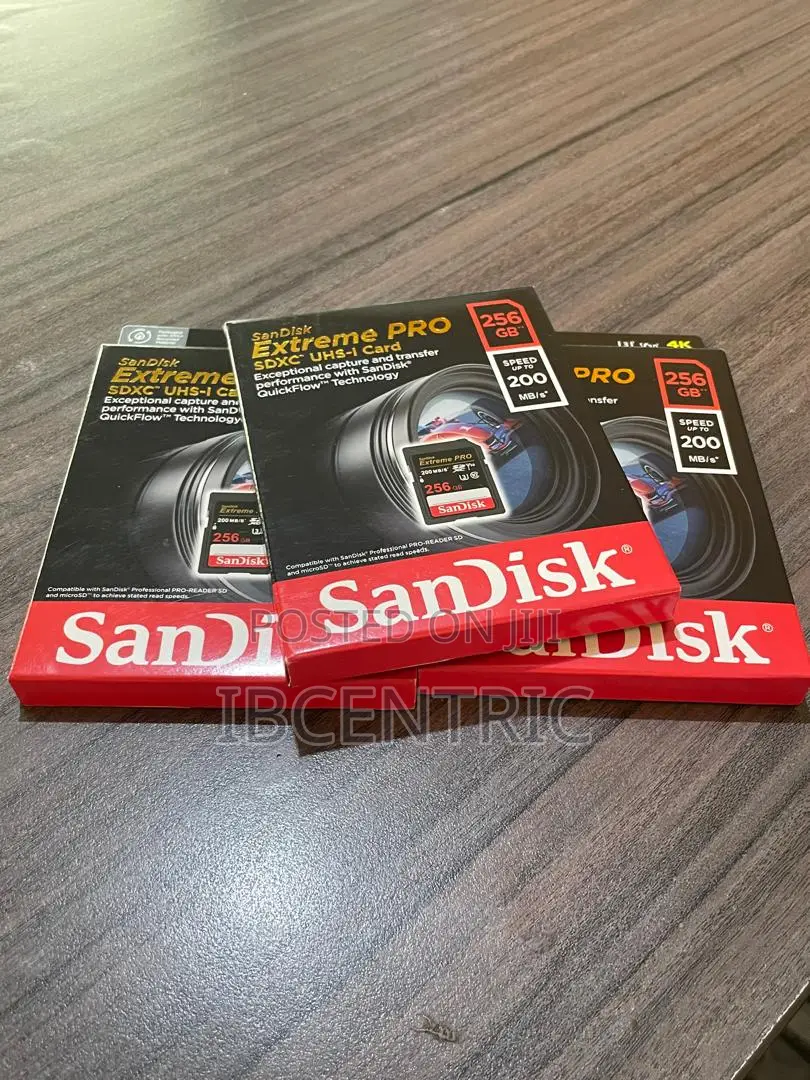 Sandisk 256GB Extreme Pro Camera Card