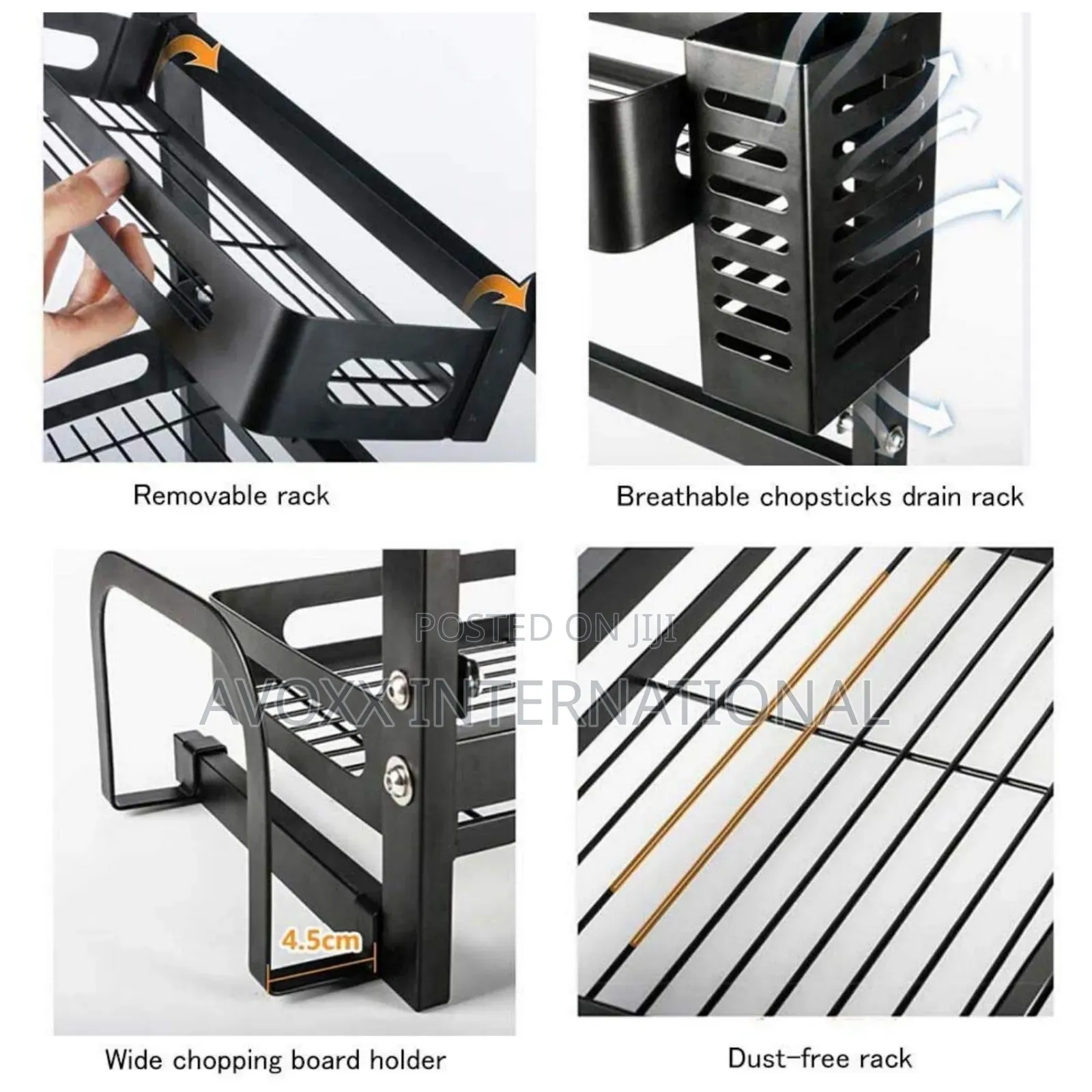 TOOLKISS Spice Rack, 3-Tier Bathroom/Kithen Organizer