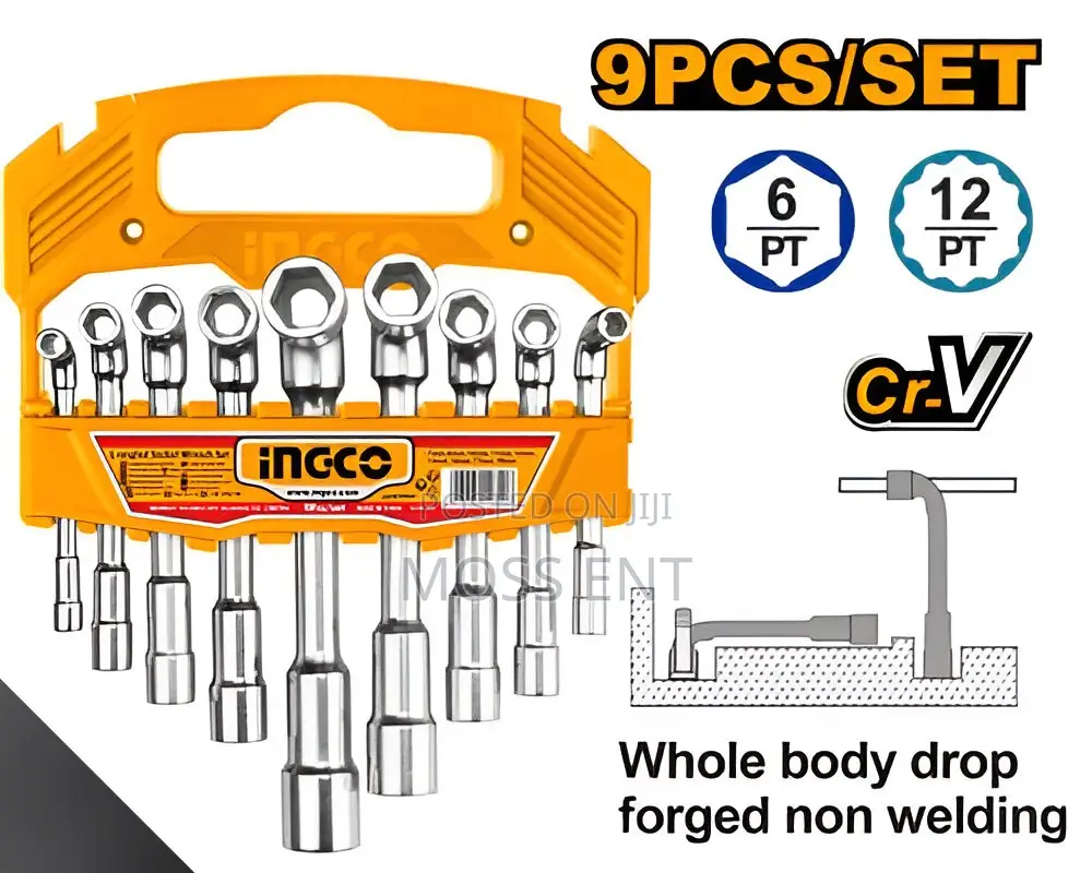 L-Angled Socket Wrench Set - Laswt0901