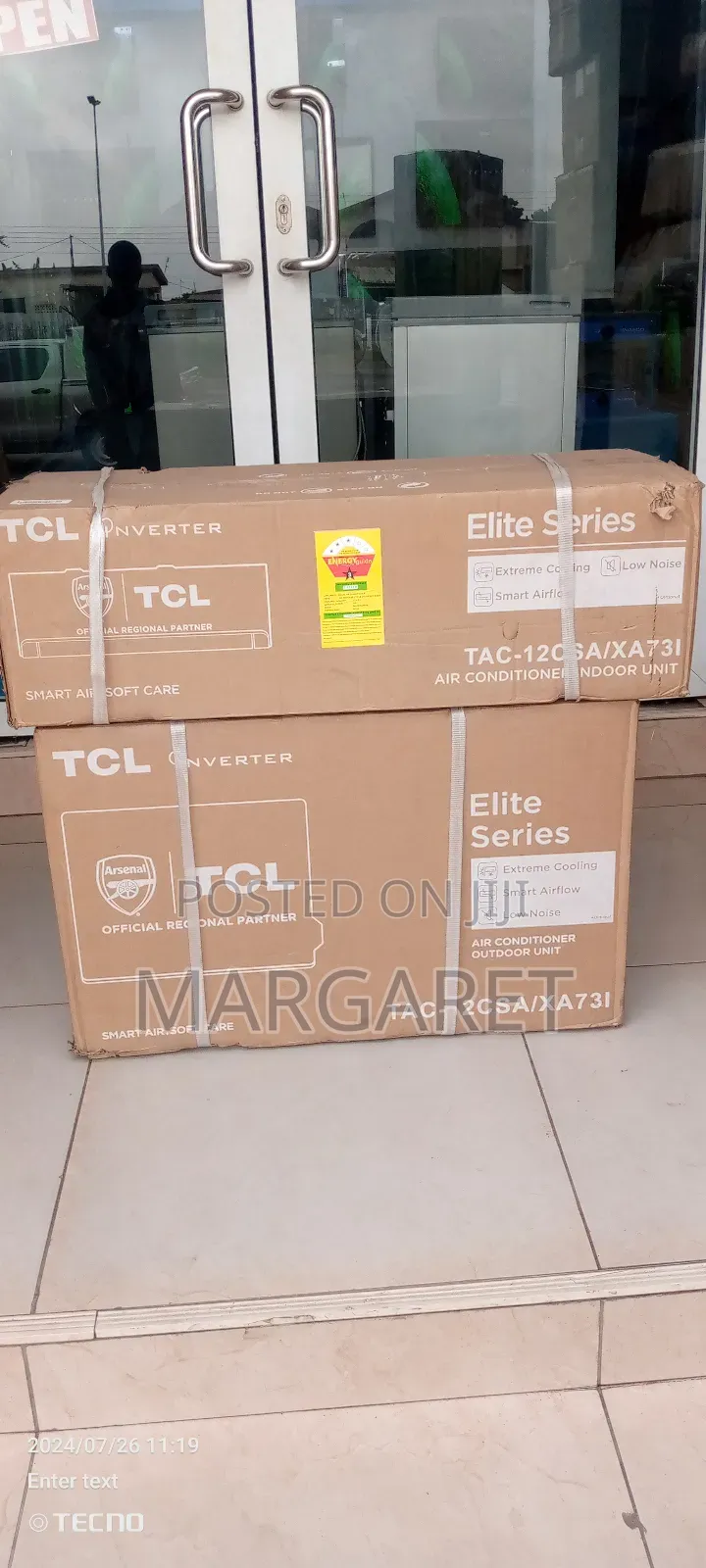 Original TCL 1.5 Hp Air Conditioner Inverter