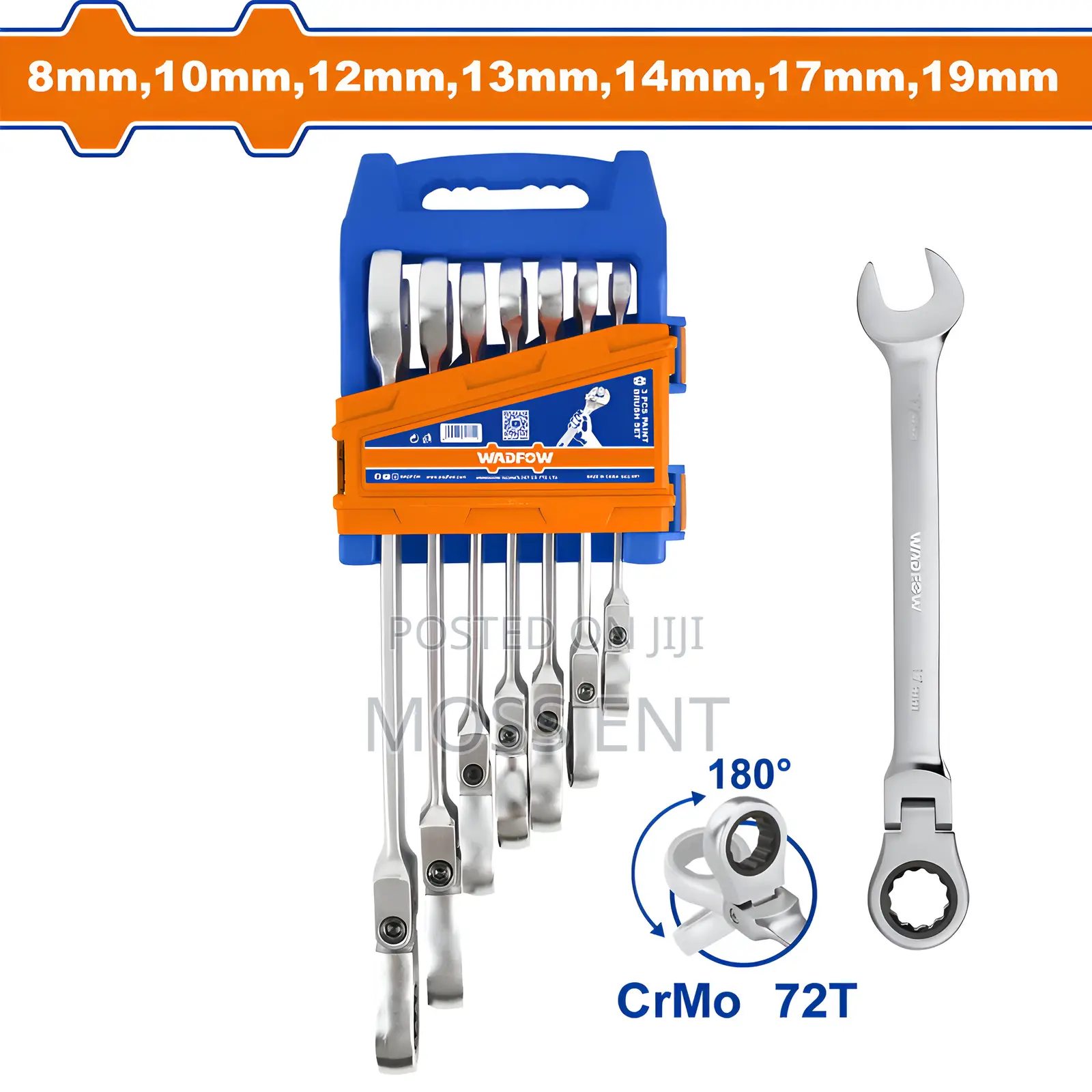 7 PCS Flexible Ratchet Spanner Set - Wsp5207