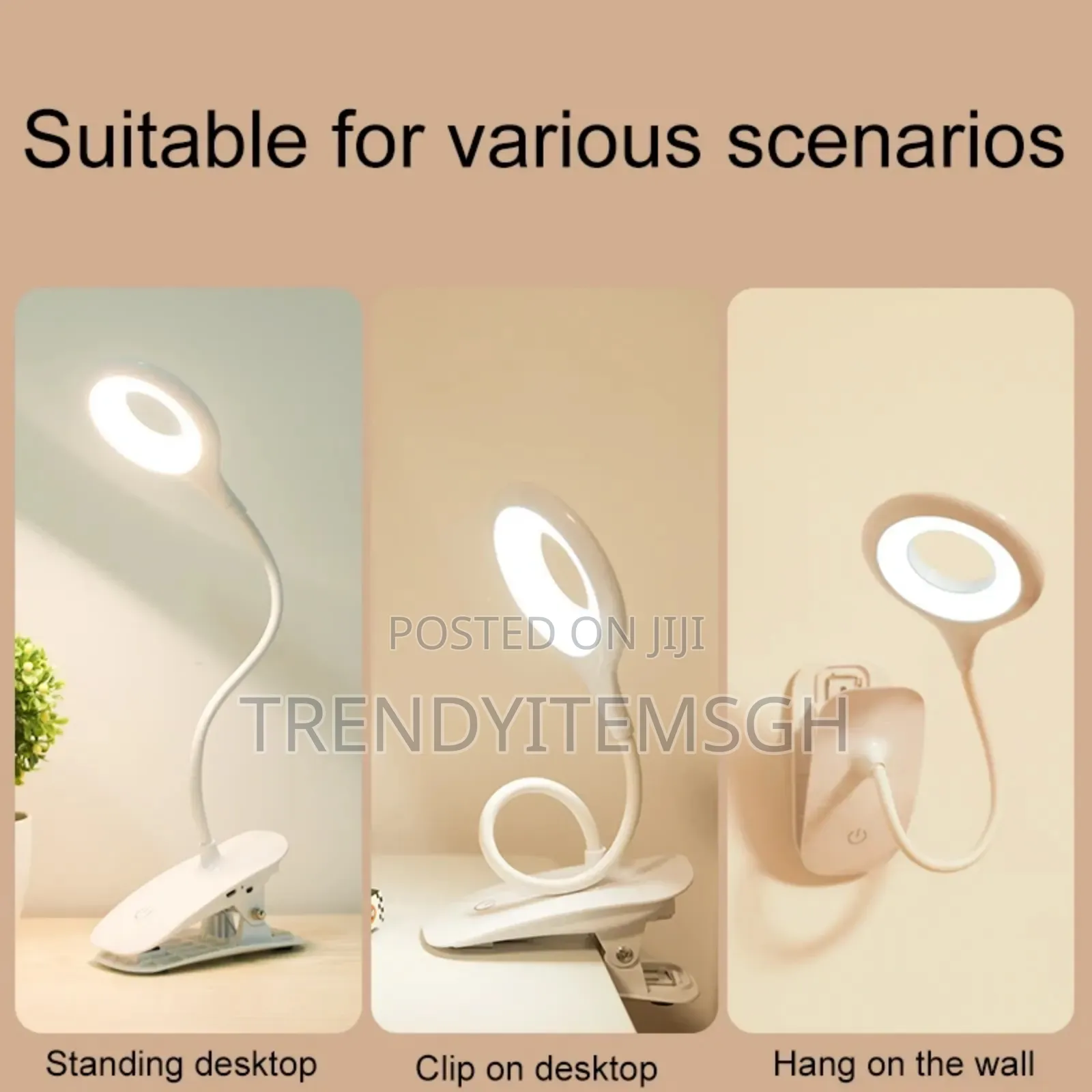Rechargeable Flexible Clamp Led Table Desk Lamp