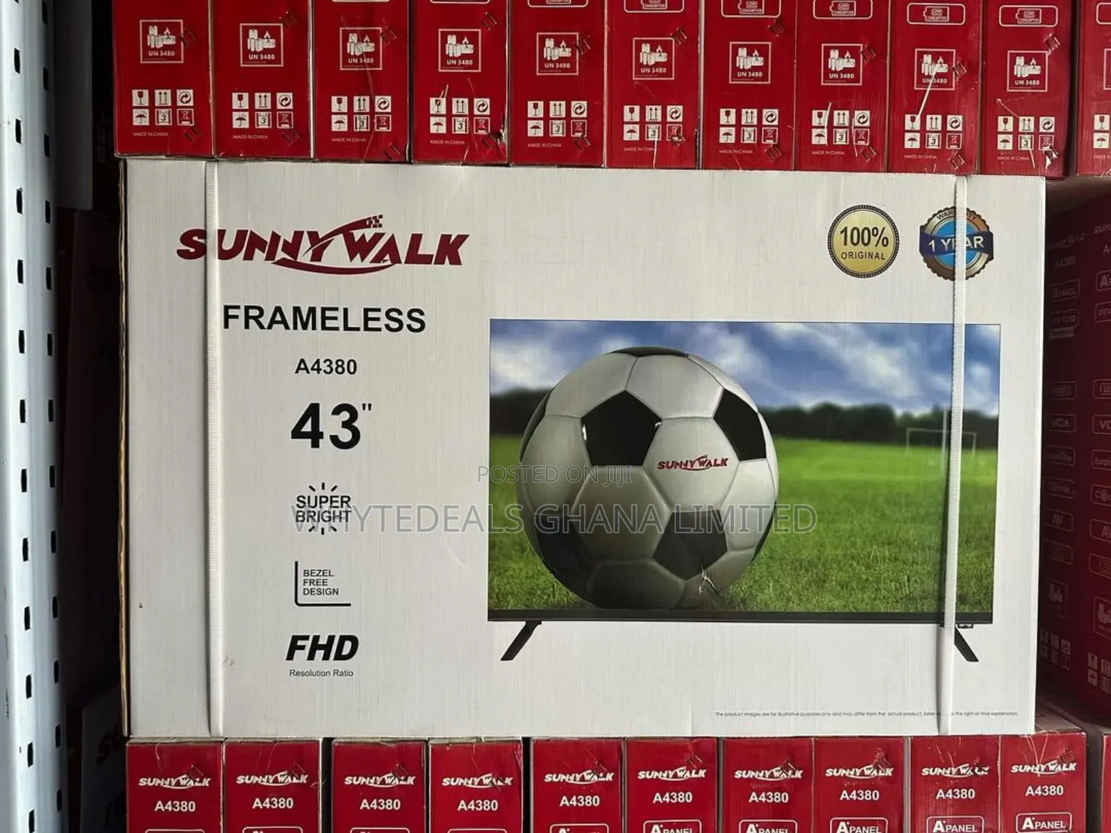 Sunnywalk 43" Full Hd Led Tv| In-built Decoder| Satellite| Usb| Hdmi