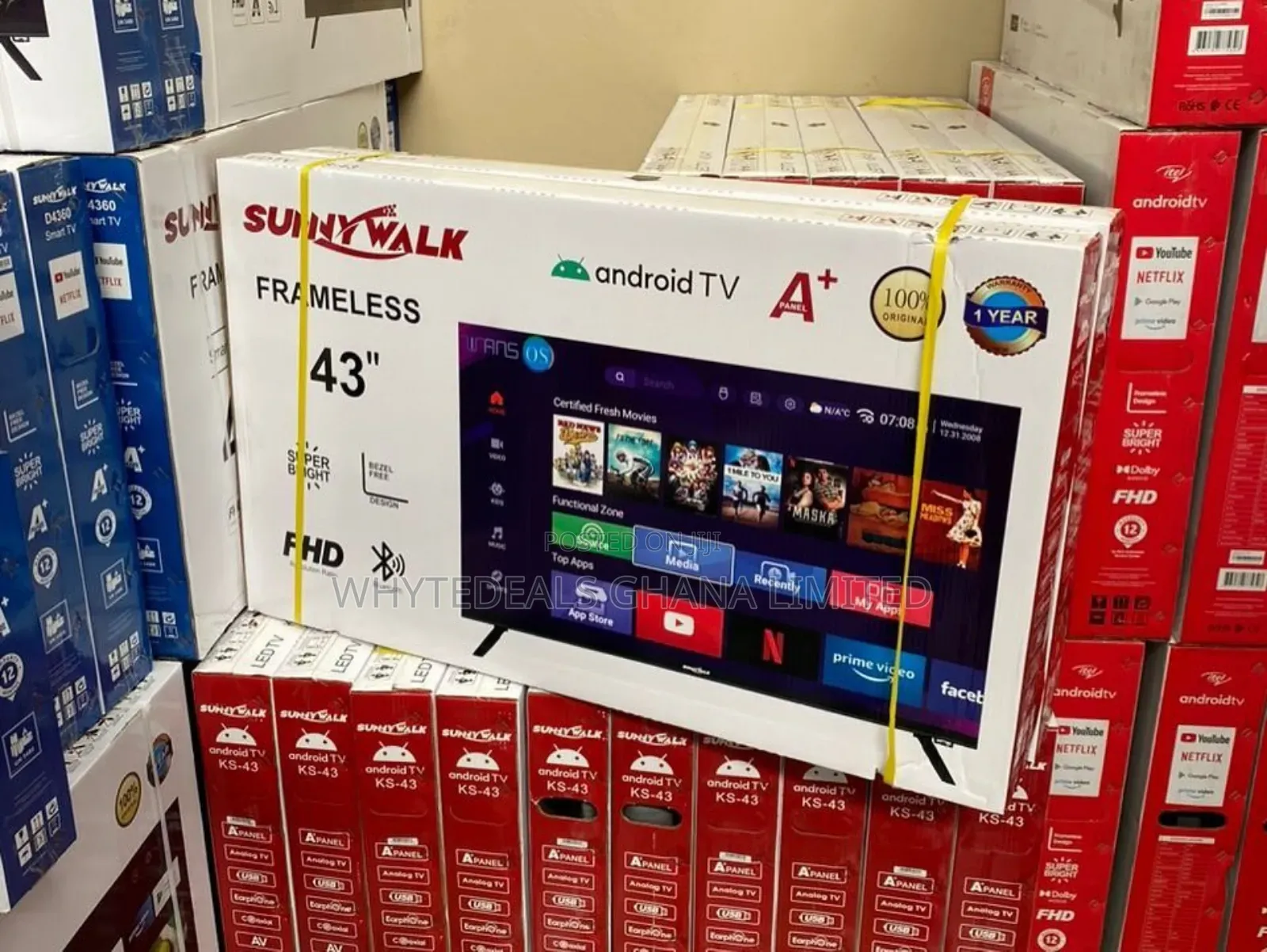 FULL HD LED TV SUNNYWALK 43'' Smart With Wifi Connectivity
