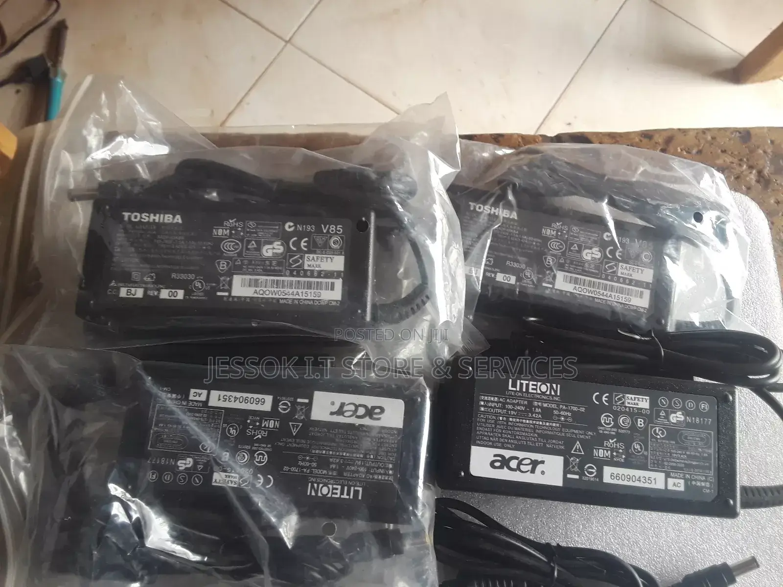 Toshiba Laptop Charger 19 Volts 3.42A New Wholesale/Retail