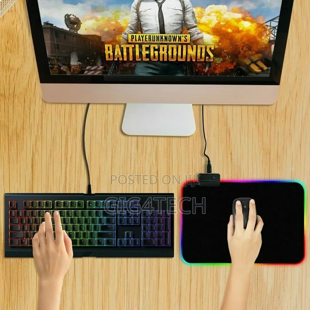 Gaming Mouse Pad RGB LED Light Color