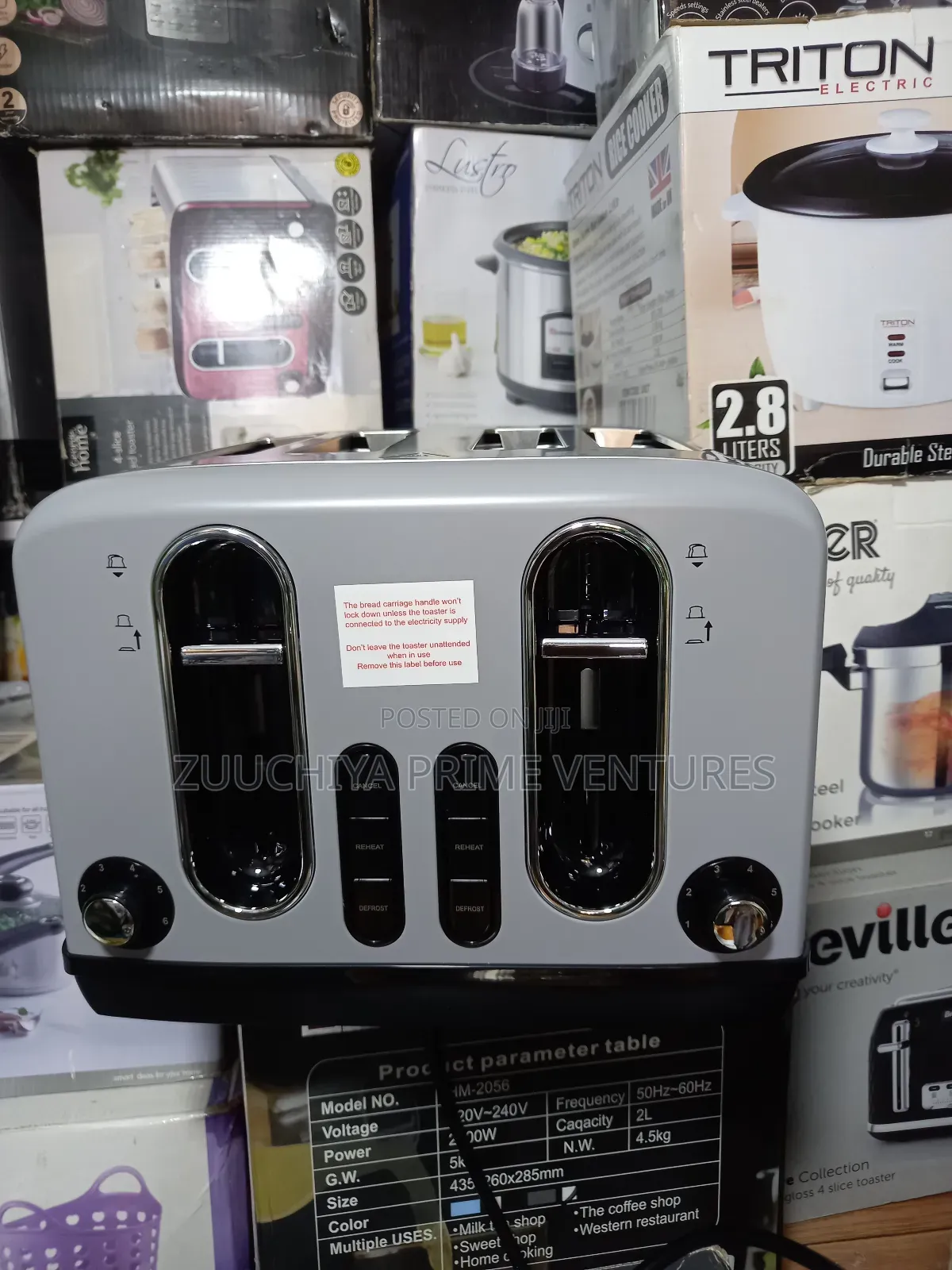 4 Slice George Home Red Toaster From Uk 