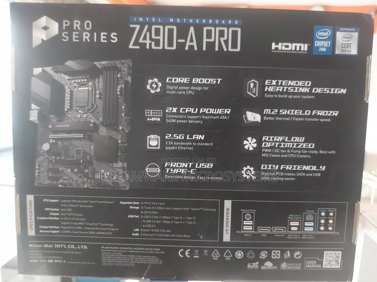 Gaming 11th Gen Motherboard With Core I5 10400 Processor