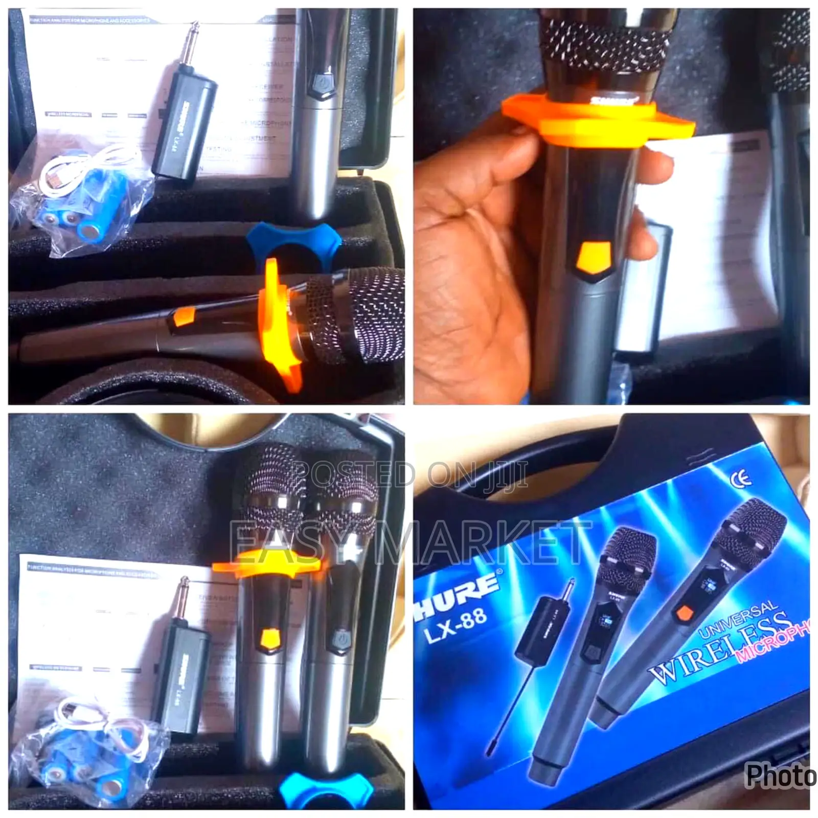 Chargeable Cordless 2 Mics With Receiver