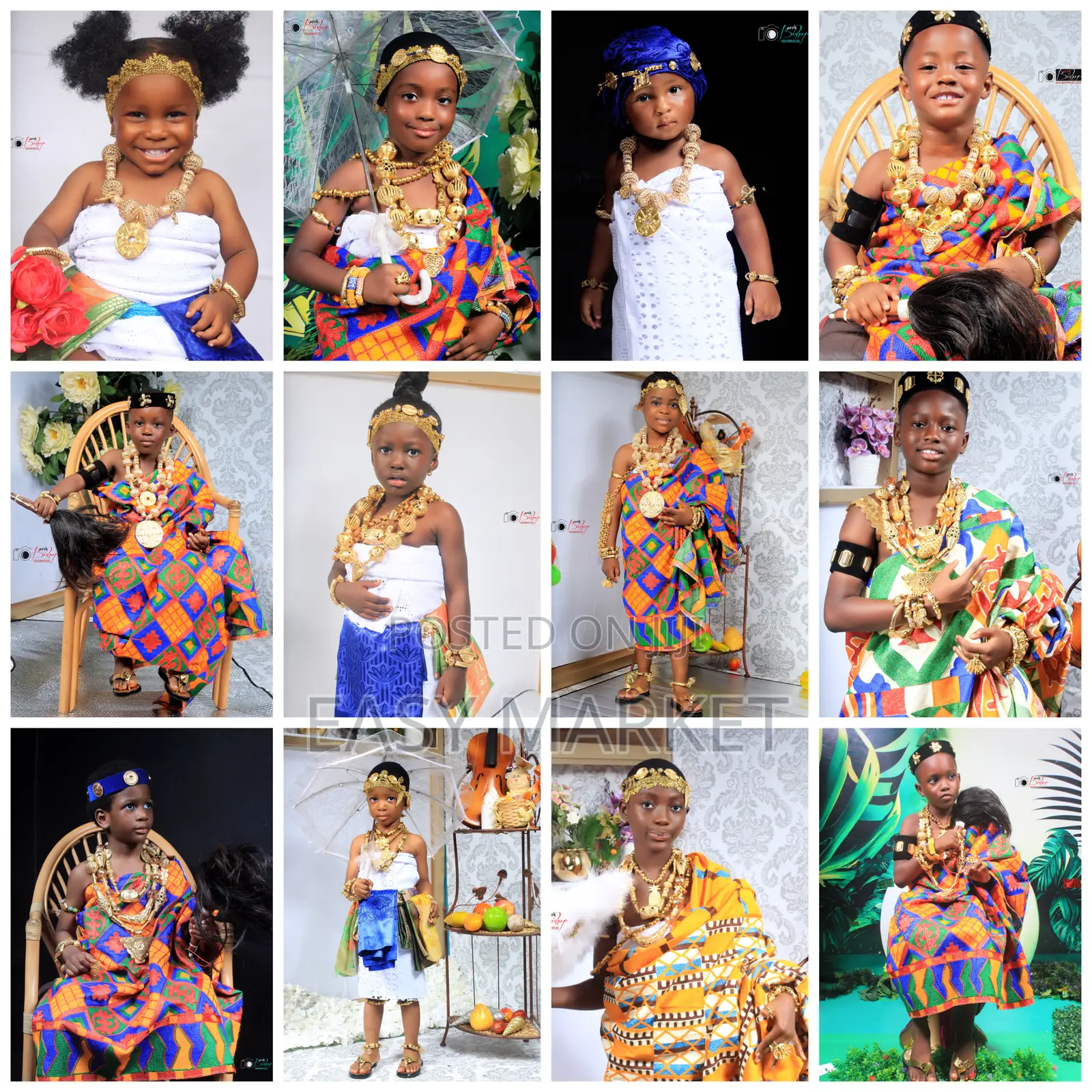 Traditional Kente Gold Beads Shoot and Styling