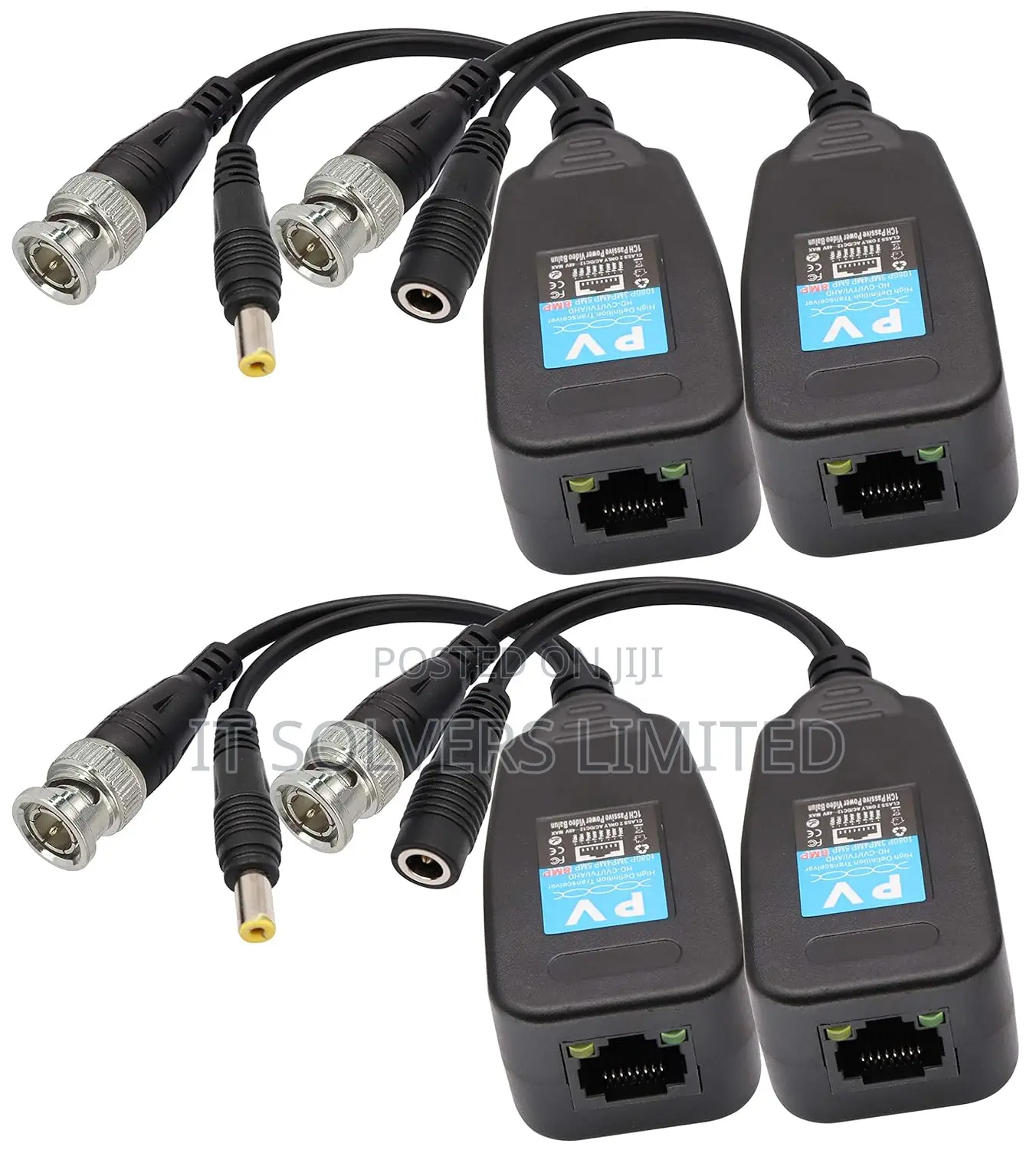 Video Balun Rj45 to BNC Transmitter
