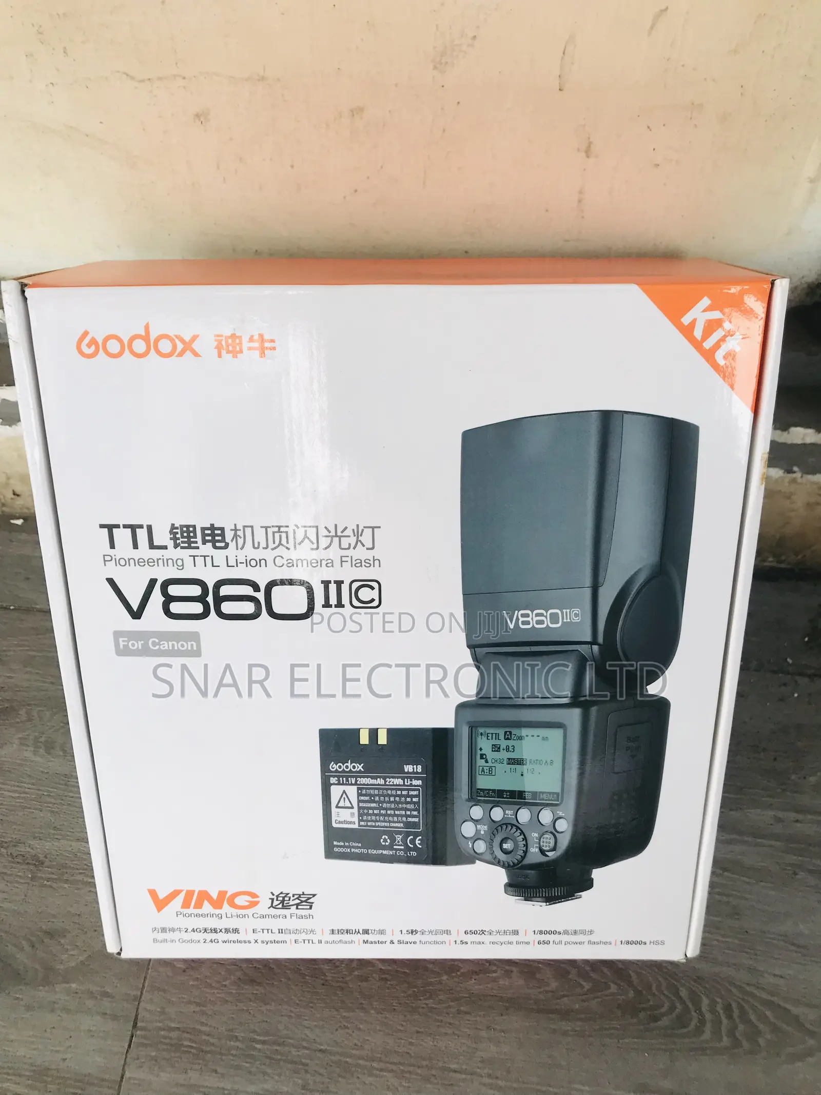 Nicest Godox V860ii-C Camera Flash Light for Canon
