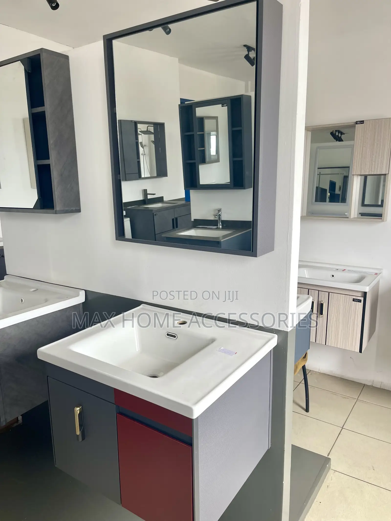 Bathroom Cabinet With Mirror And Hand Wash Basin