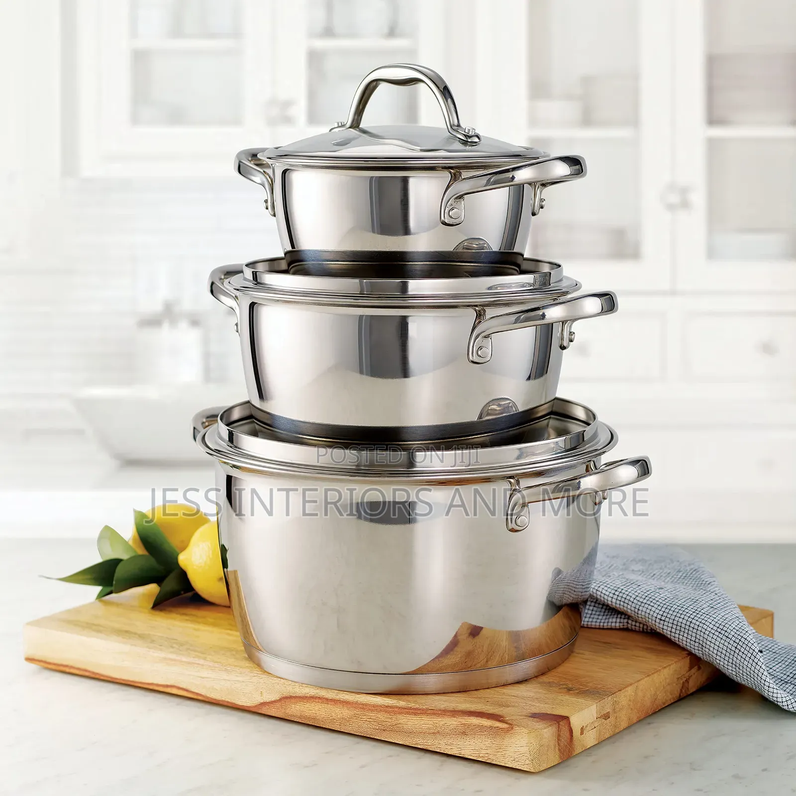 Tramontina 6-Piece Stainless Steel Stackable Cookware Set