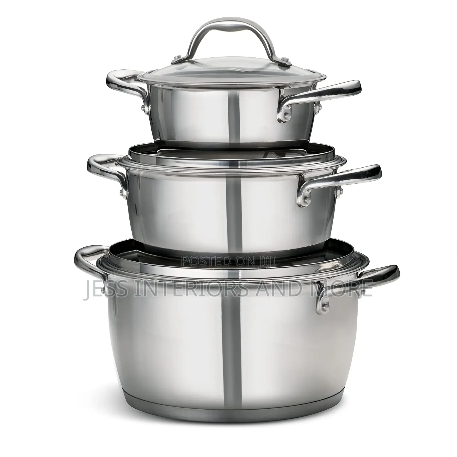 Tramontina 6-Piece Stainless Steel Stackable Cookware Set