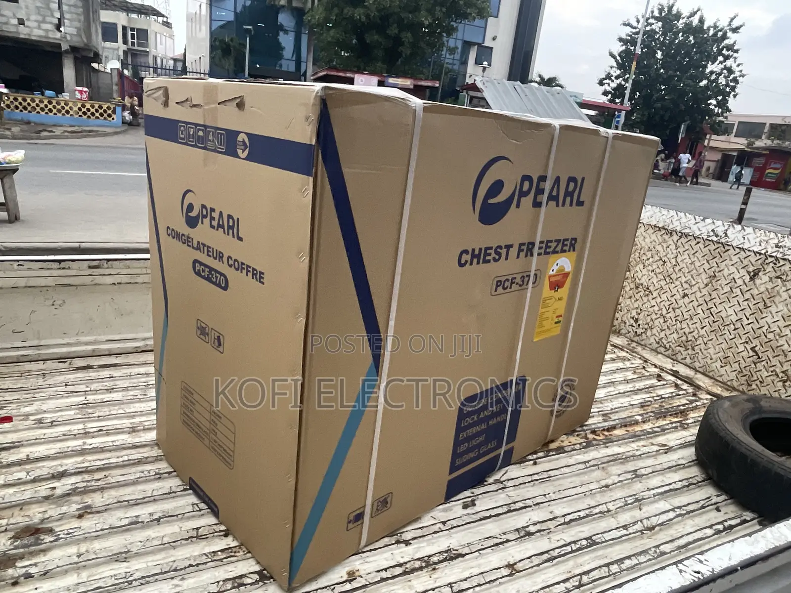 In Door Sliding Glass Pearl 290L Single Door Chest Freezer