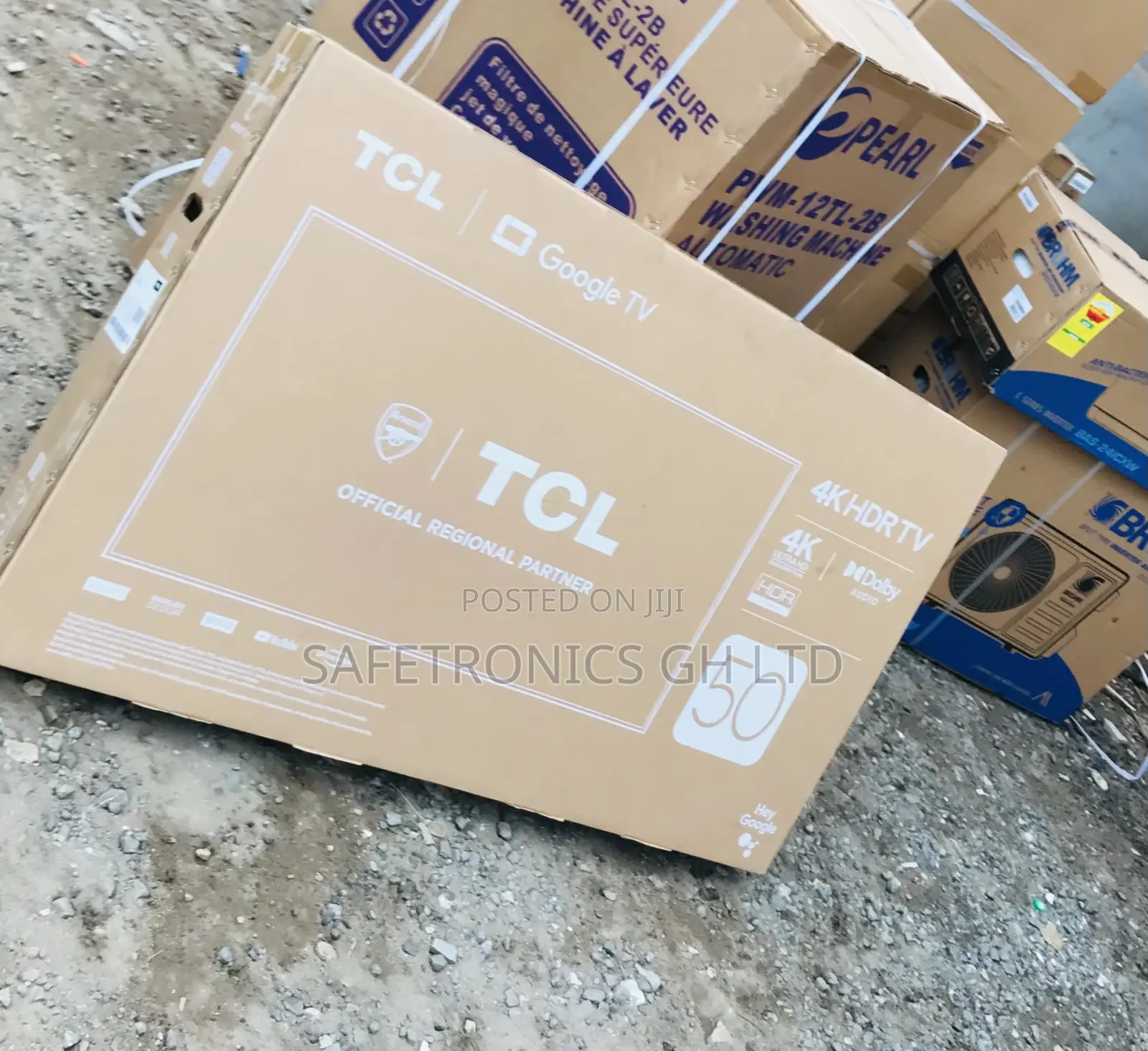 50 Inch TCL Smart Unique Design C645 Qled Black Tv 