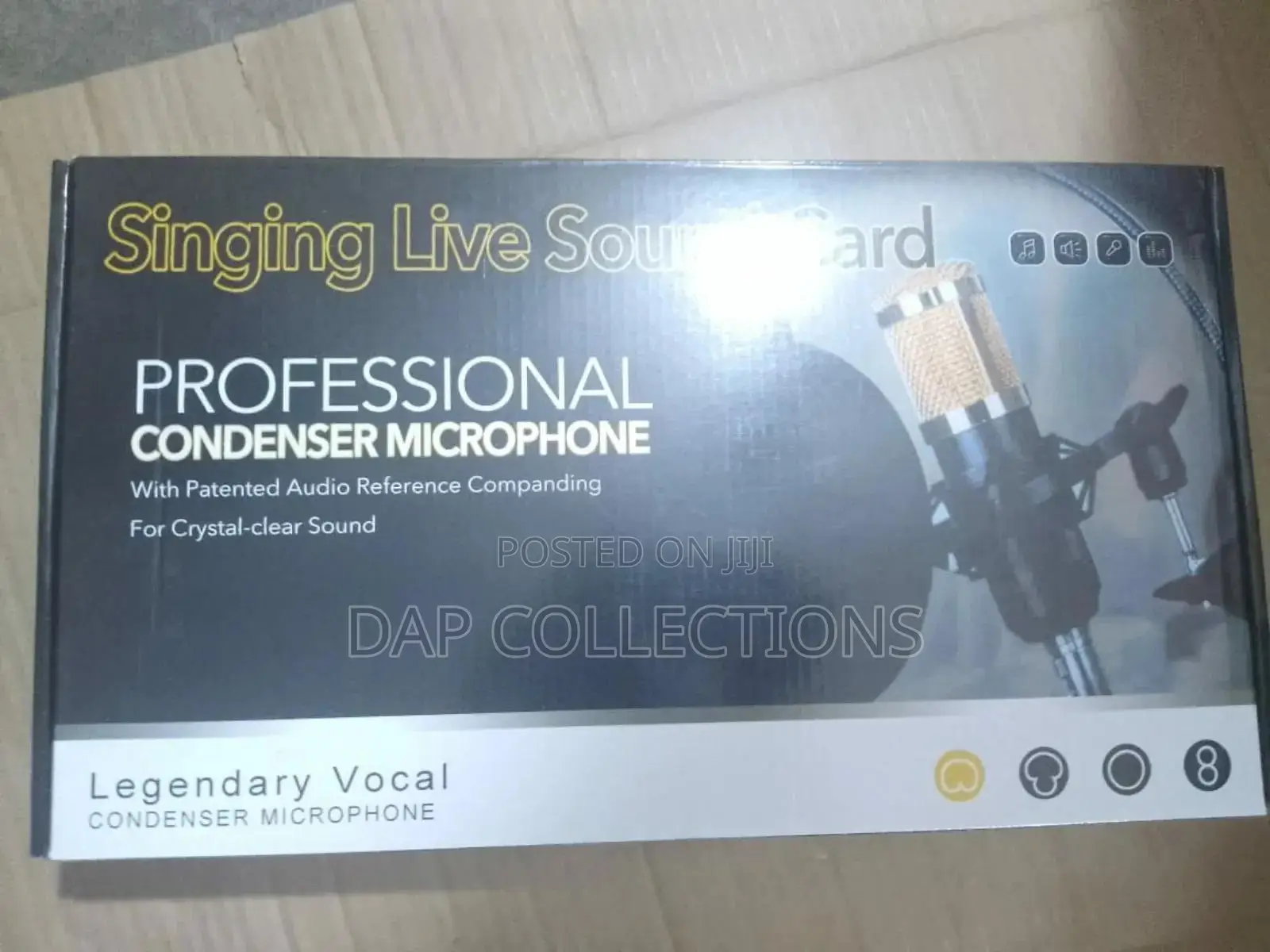 V8 Sound Card and Condenser Microphone Set