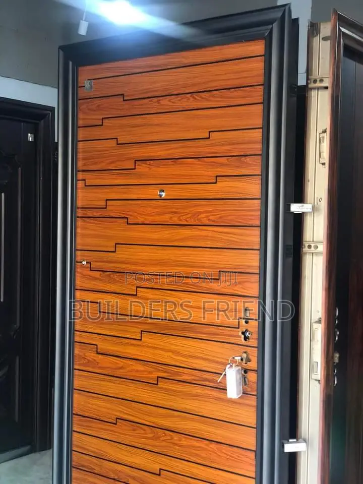 Standard Brown Stainless Steel Security Door Set