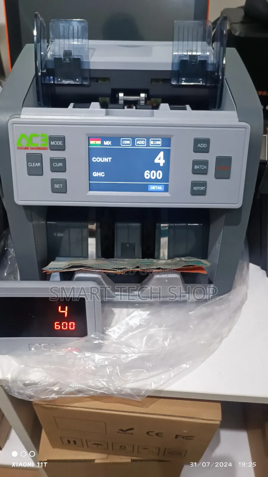 Mix Value Money Counting Machine for Shops, Bank, Church