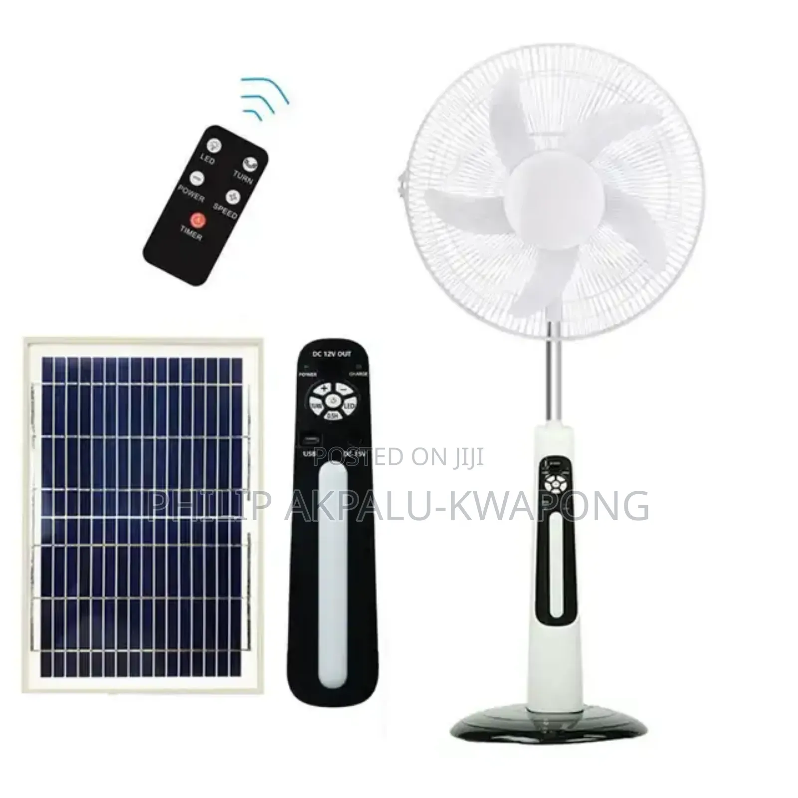 Solar Fan Rechargeable Fan