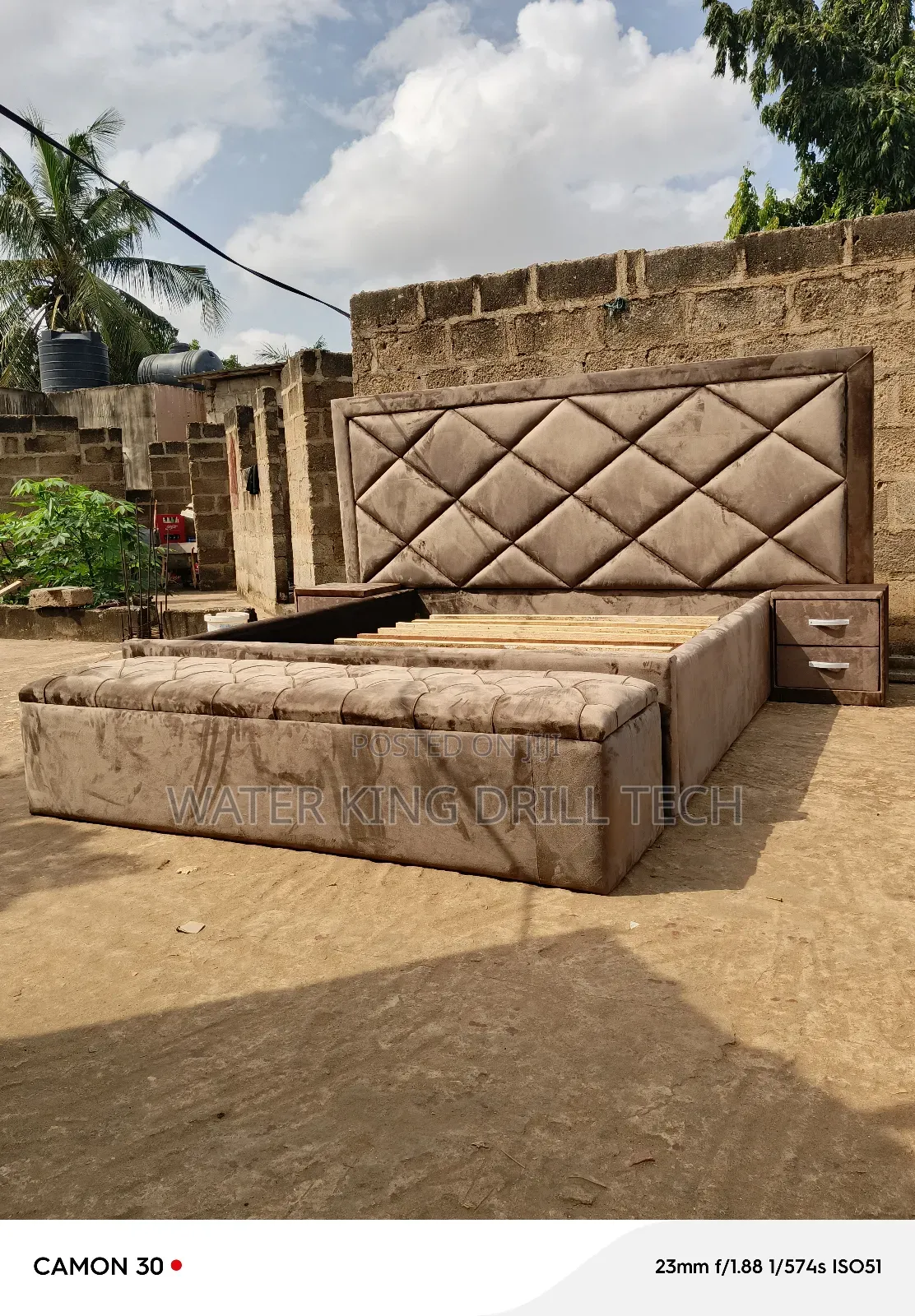King Size Bed Frames With Side Drawers And Ottoman
