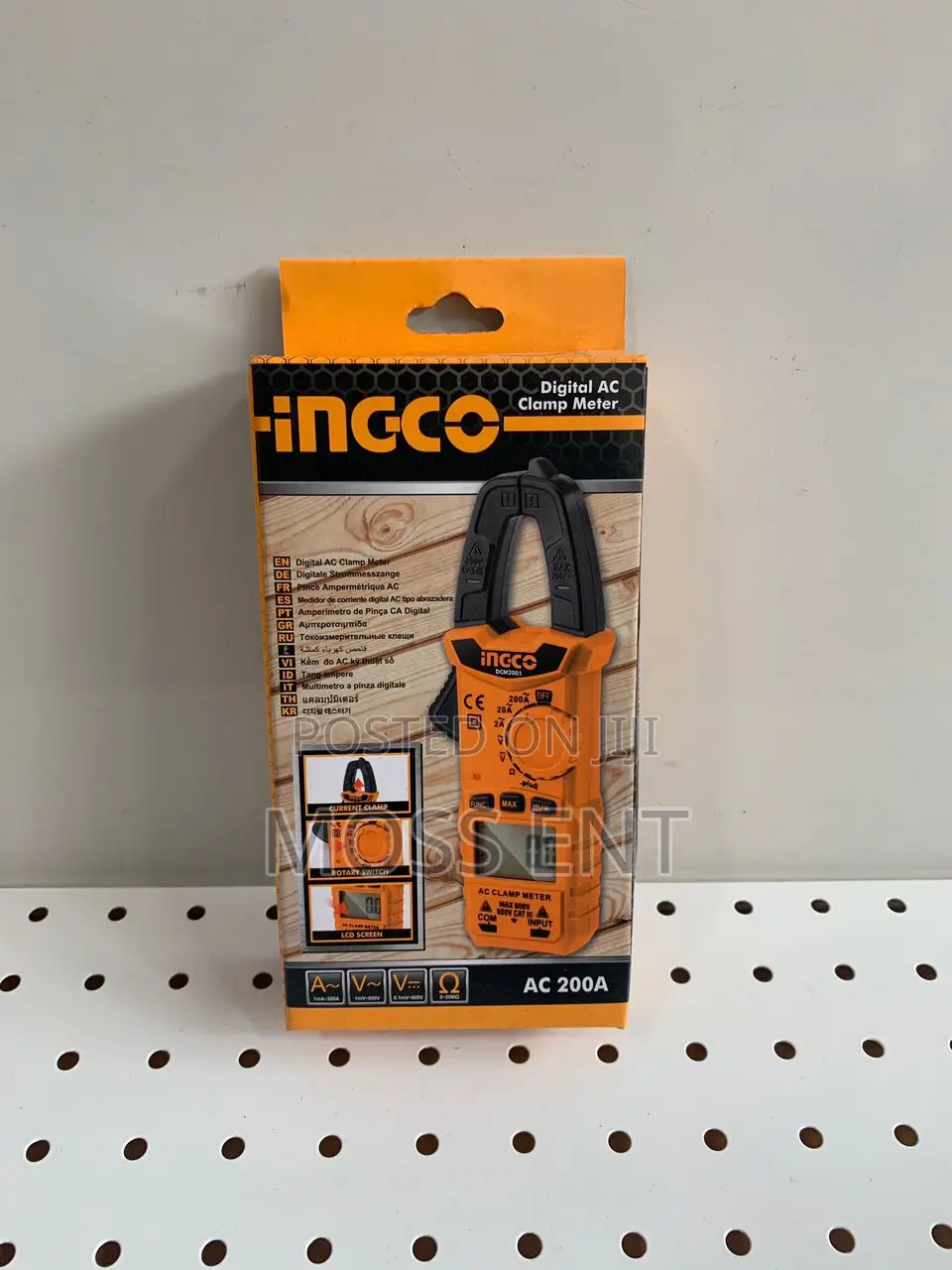 Digital Ac Clamp Meter 2000 Counts - Dcm2001