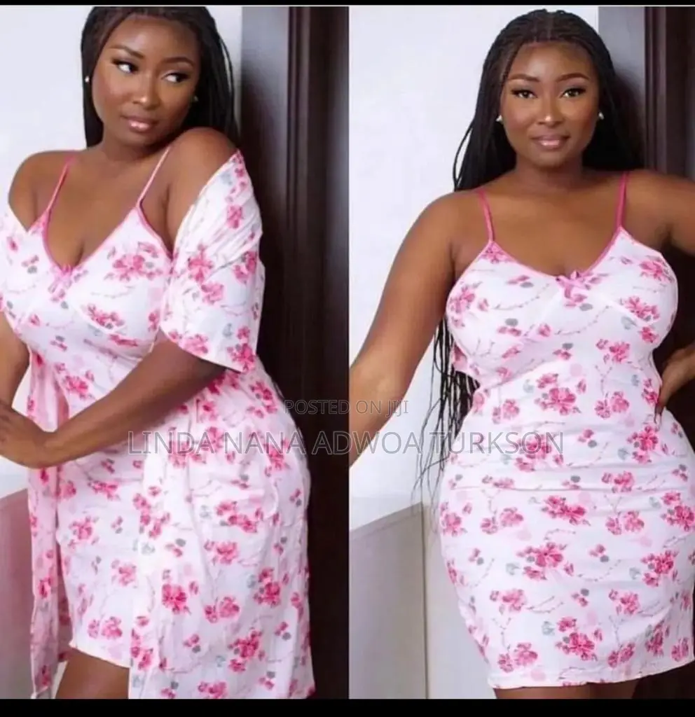 Cotton Nightwear With Robe.