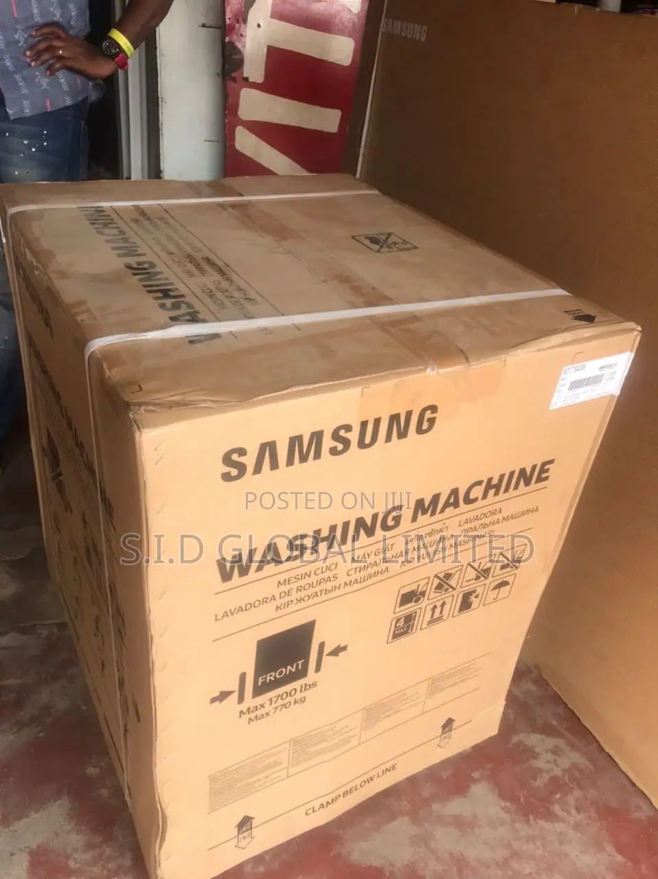 Hygienic SAMSUNG-12KG-WASHER- -8kg-Dryer-Washing-Machine