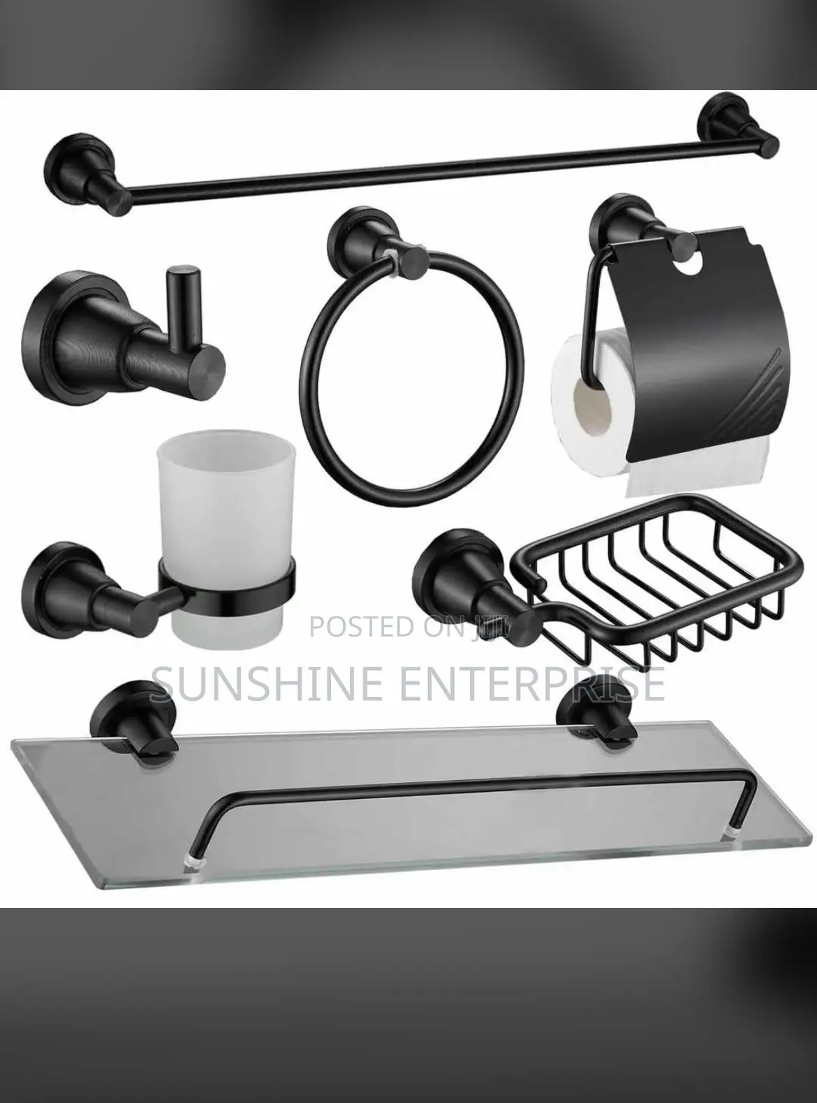 Bathroom Accessories-all Black