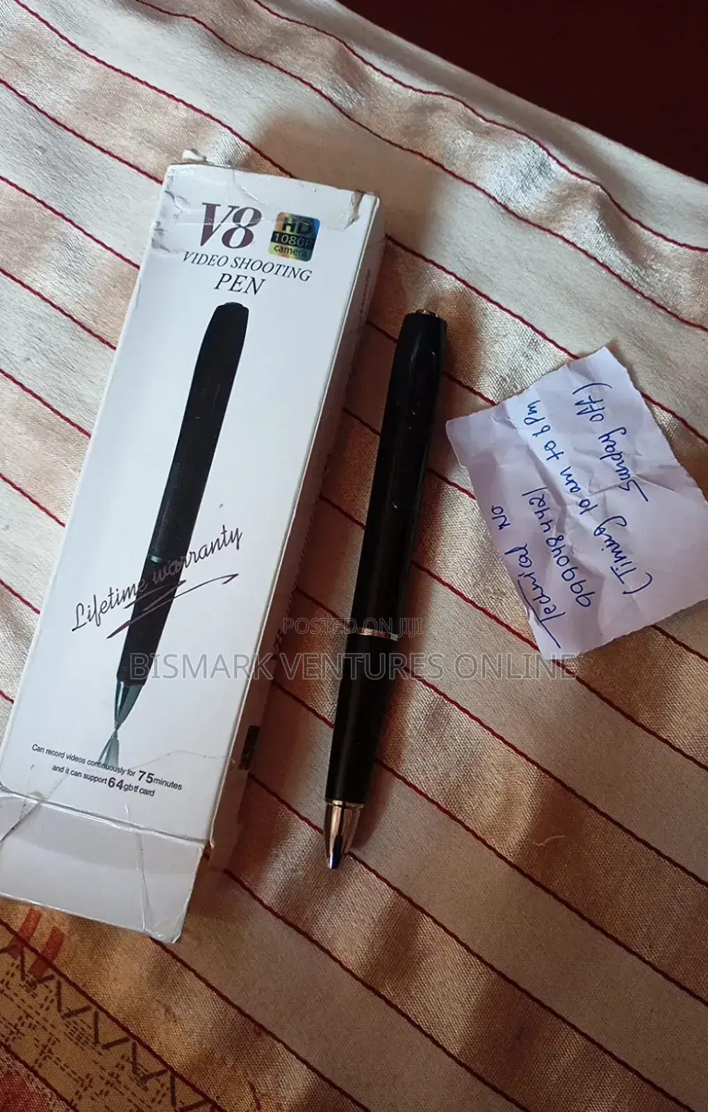 12mp Spy Camera Hd 1080p Hidden Camera Pen V8
