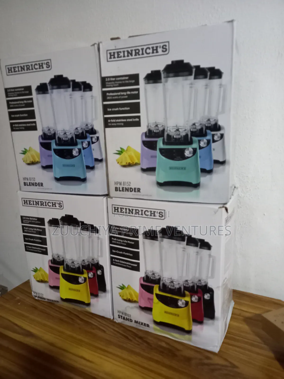 Heinrich Plastic 2.L Cup Blender 2800w From Germany