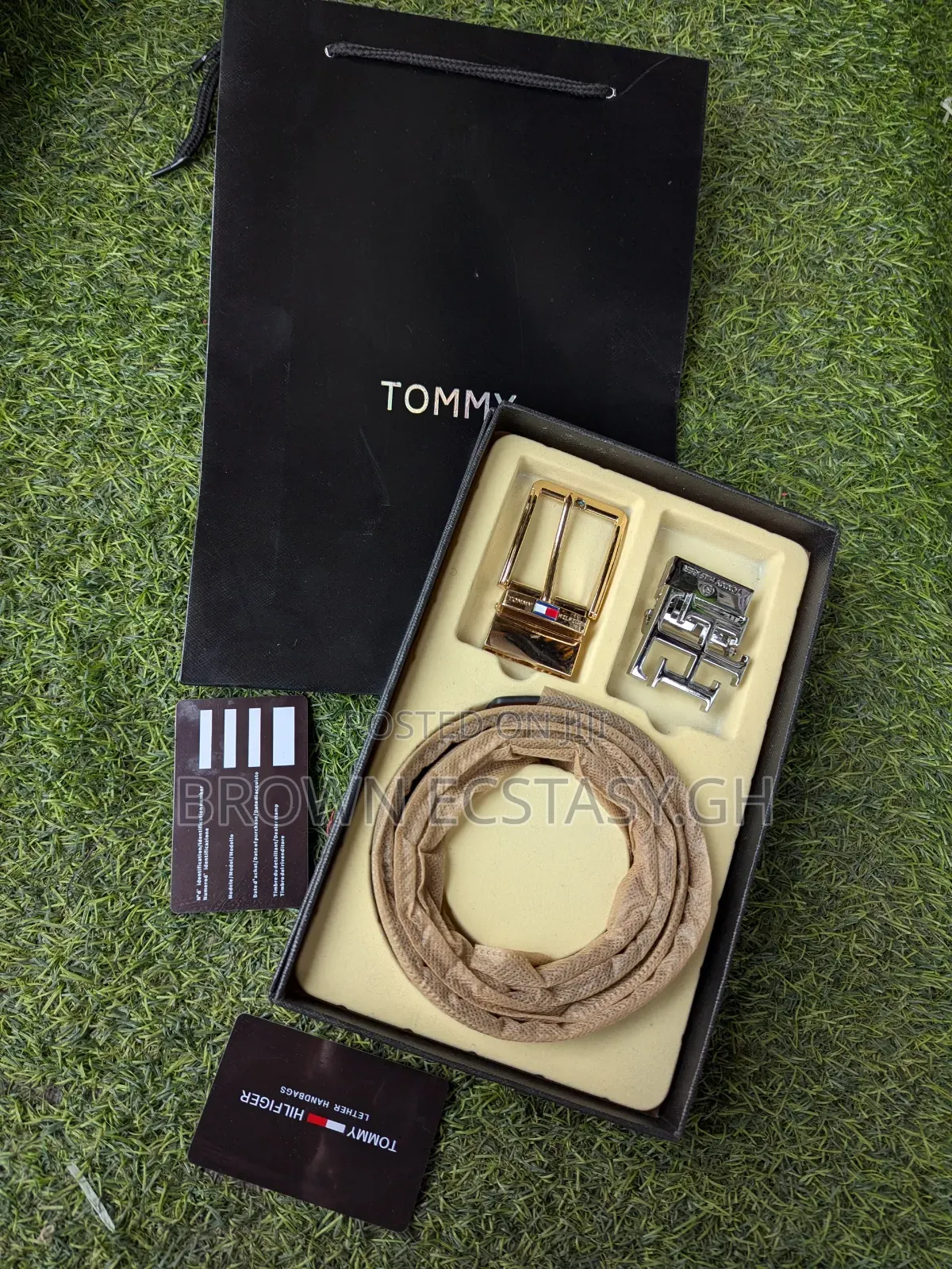 Tommy Hilfiger 3 in 1 Belt, (Dual Side)