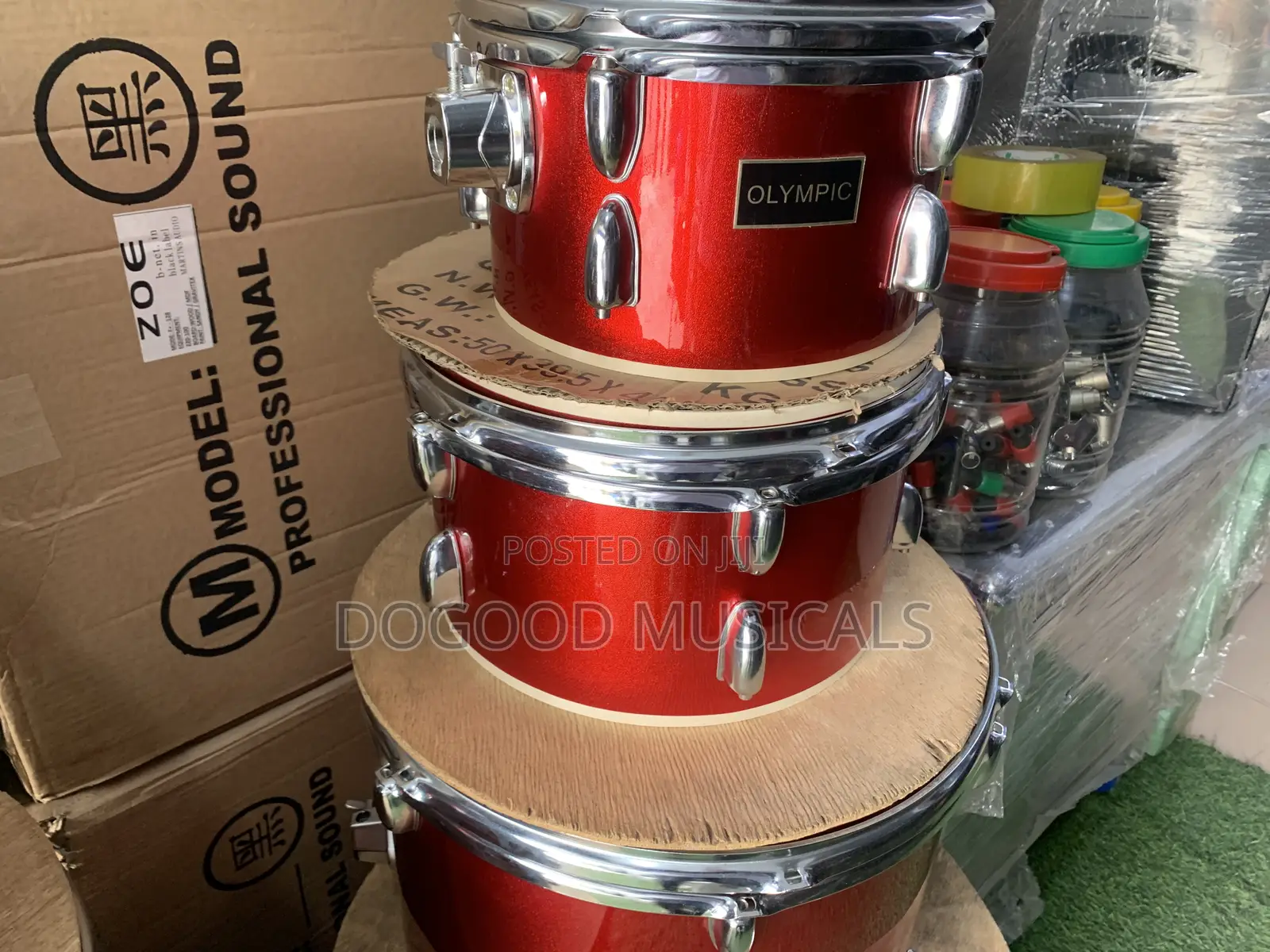 Olympic 5-pieces Drum Set With Cymbals