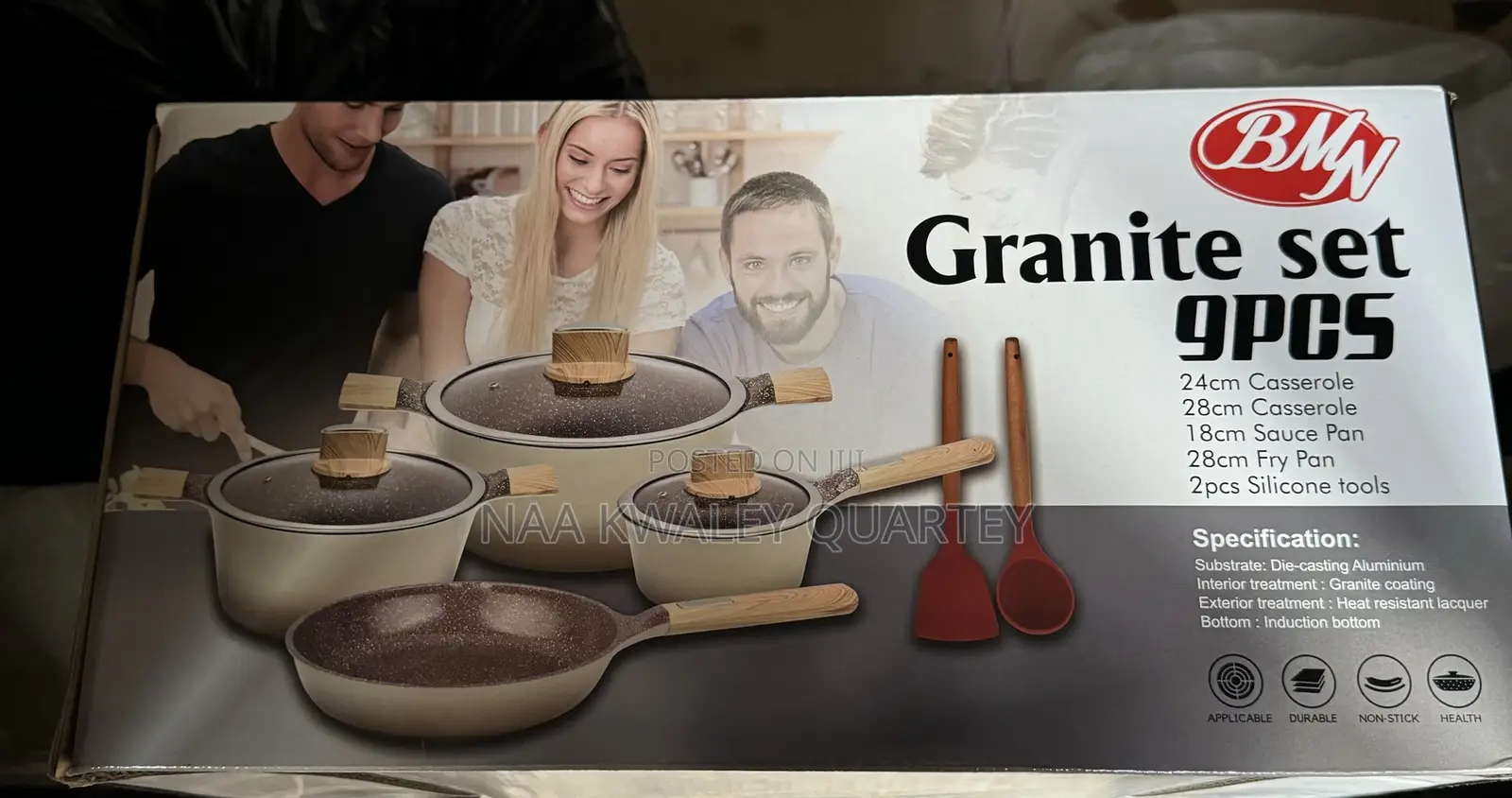 BMN Granite Cookware Set