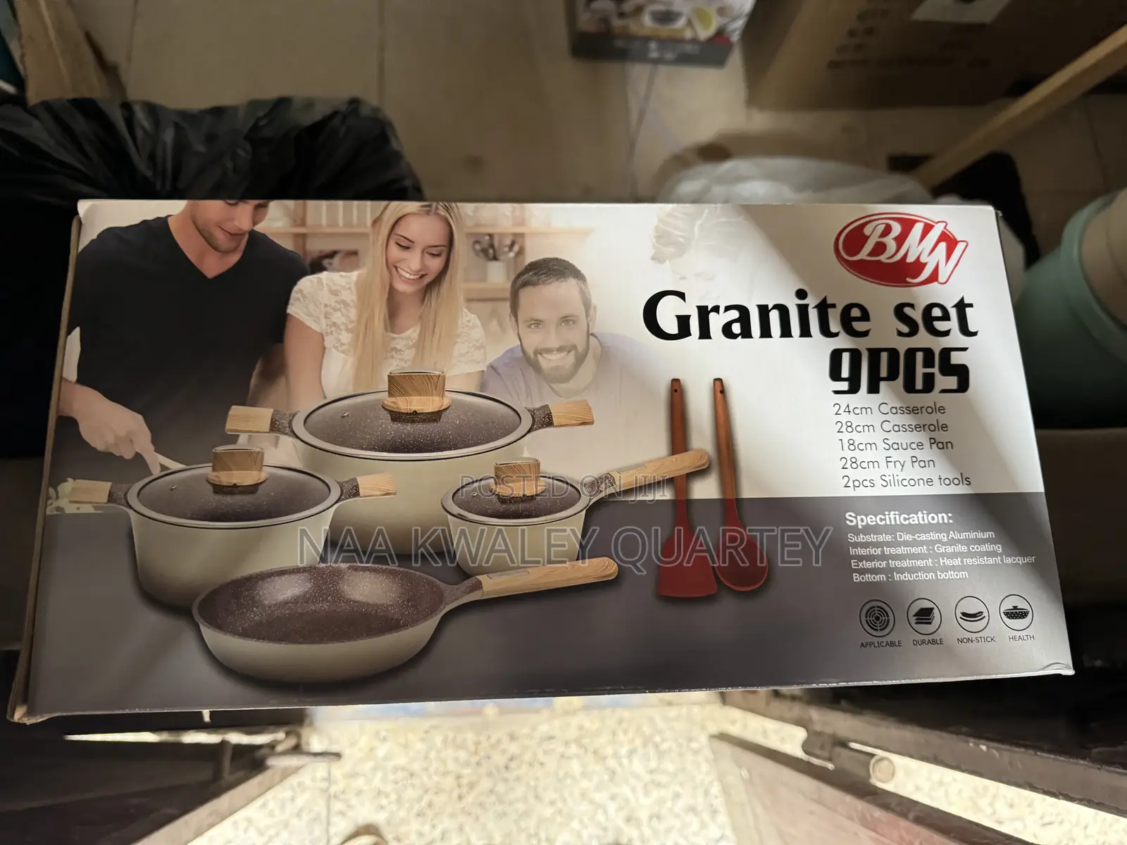 BMN Granite Cookware Set
