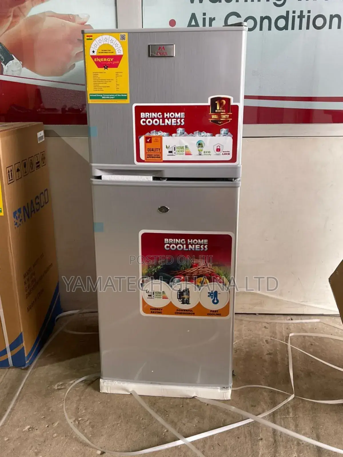 Zara 108 Litre Double Door Fridge With Top Freezer