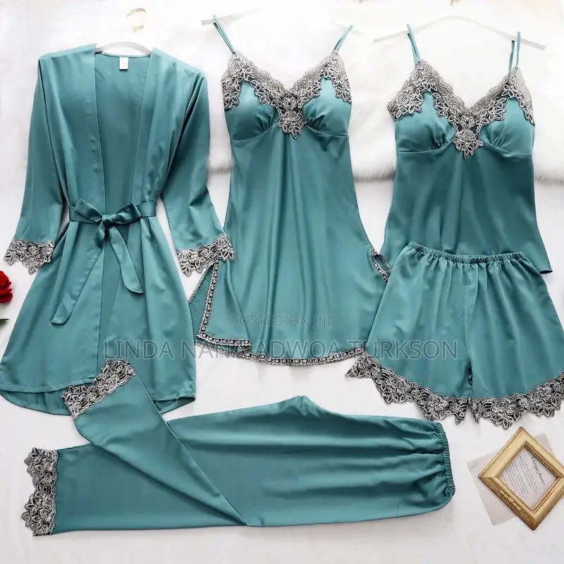 5 In 1 Satin Nightwear